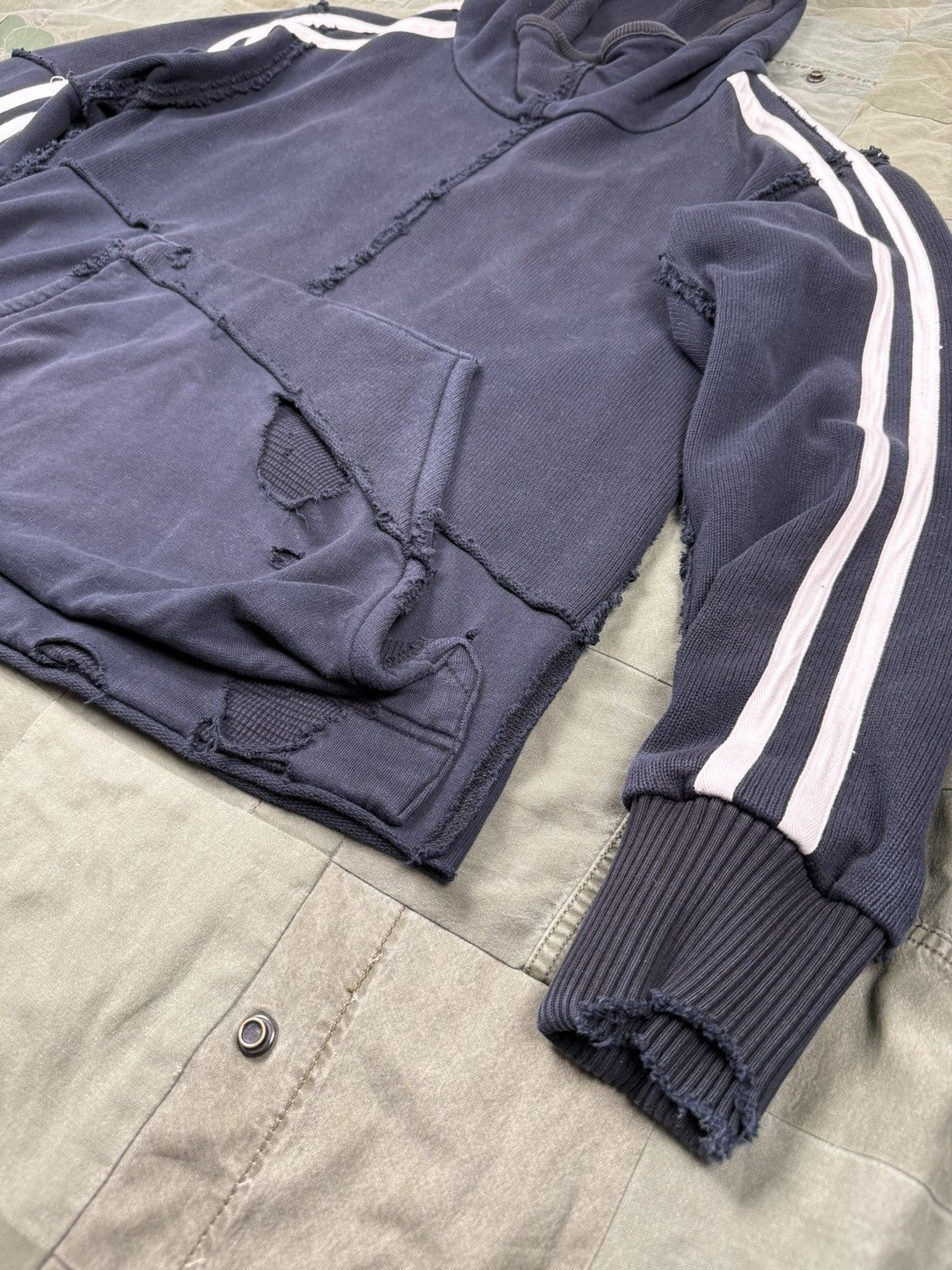 Greg Lauren 50/50 Slouchy High-Tech Track Hoodie Size US L / EU 52-54 / 3 - 2 Thumbnail
