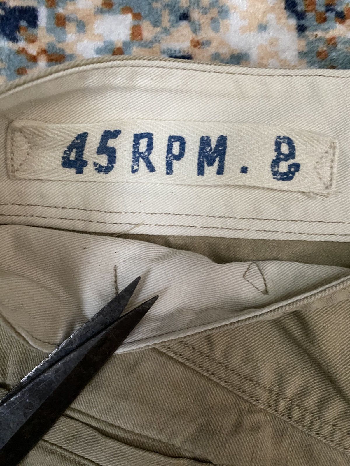 45rpm 45rpm Khaki wide leg pants with button fly closure Size 29" - 5 Thumbnail