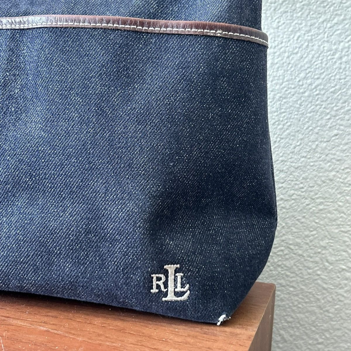 Lauren Ralph Lauren Vintage Lauren by Ralph Lauren Denim Shoulder Purse Size ONE SIZE - 2 Thumbnail