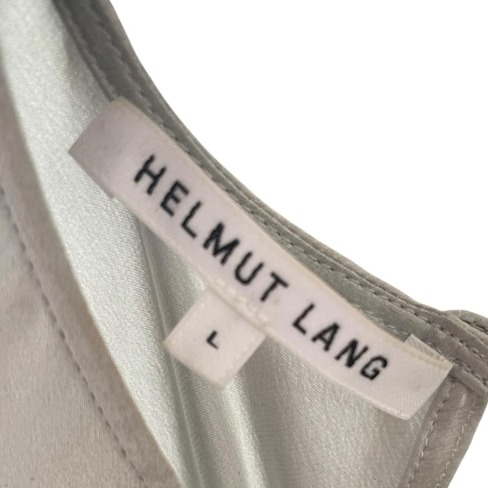 Helmut Lang 🩶 Helmut Lang 100% Silk Sleeveless Top w/ Side Ties Size L / US 10 / IT 46 - 4 Thumbnail