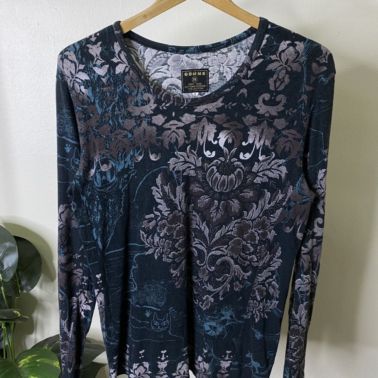 gomme Yohji Yamamoto 2005-2006 AW Collection Women LS T Shirt Size S / US 4 / IT 40 - 2 Thumbnail
