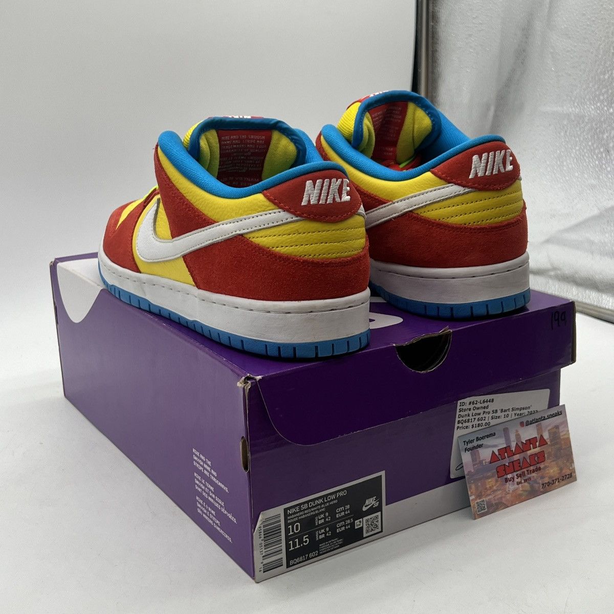 Nike Nike dunk low Bart Simpson Size US 10 / EU 43 - 4 Thumbnail