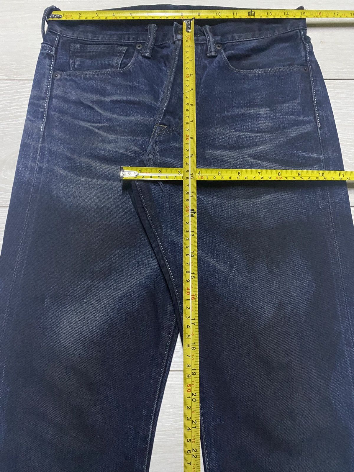 KURO Vintage Kuro Sewing Wash Black Selvedge Skinny Jeans Size US 30 / EU 46 - 16 Thumbnail