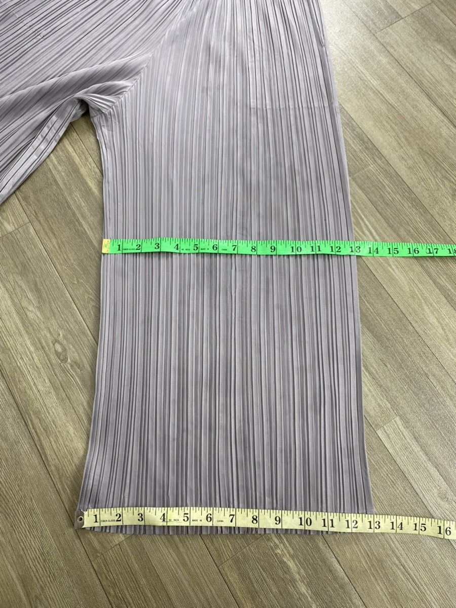 Pleats Please Issey Miyake Vintage Pleats Please Issey Miyake Wide Leg Pants Dark Gray Size US 28 / EU 44 - 19 Thumbnail