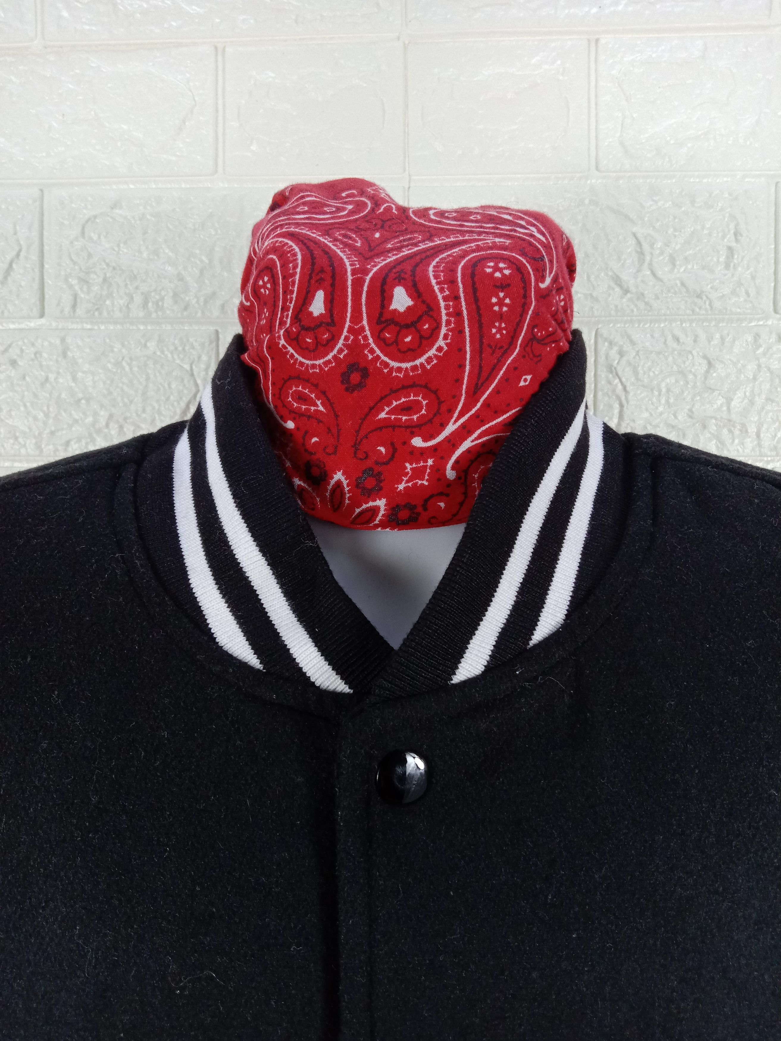 Japanese Brand Japanese Brand Plain Varsity Jacket Size US M / EU 48-50 / 2 - 5 Thumbnail