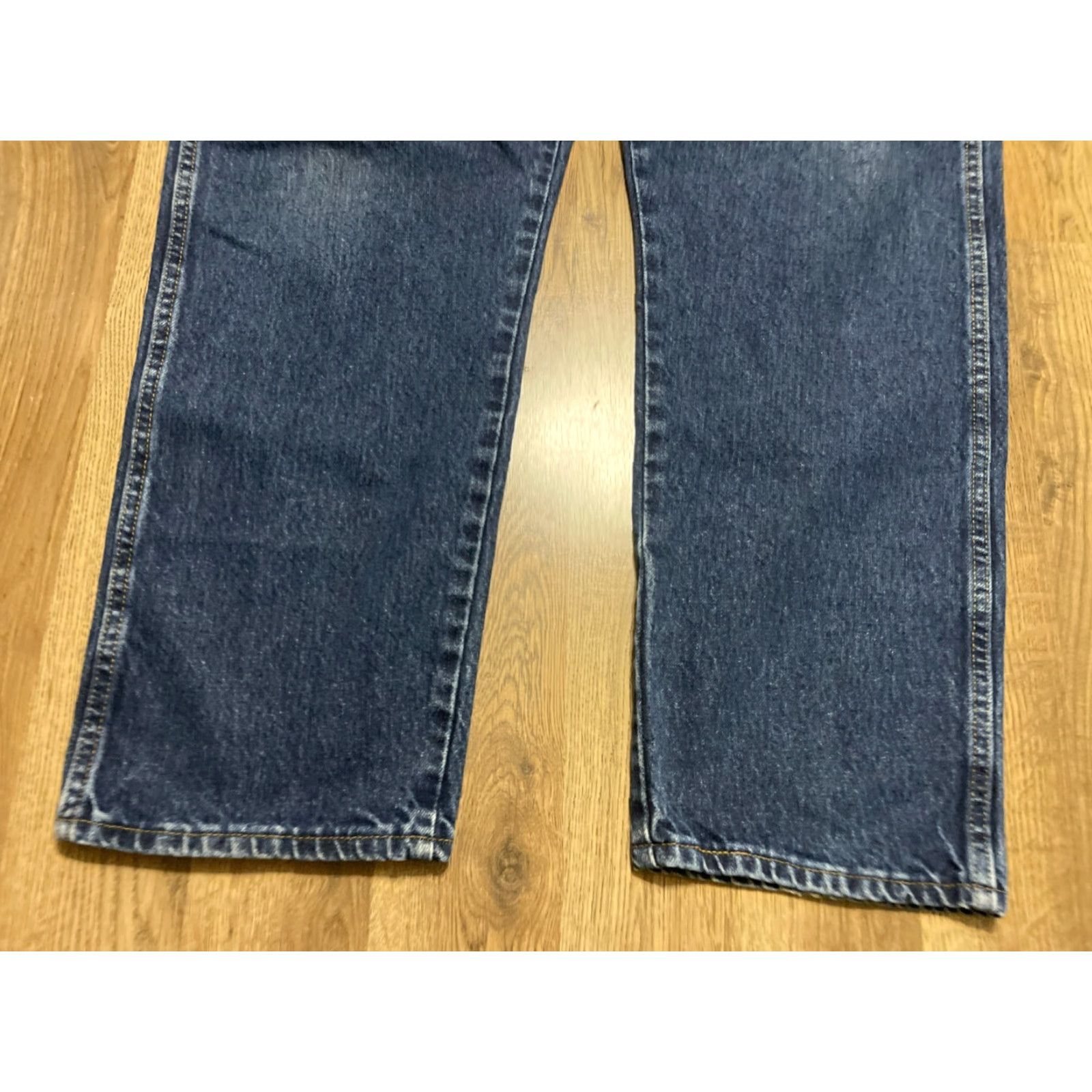 Wrangler Wrangler Jeans Mens 39x30 Blue Denim Straight 5-Pockets 42" Length Jeans Regular Mens Size US 42 / EU 58 - 3 Thumbnail