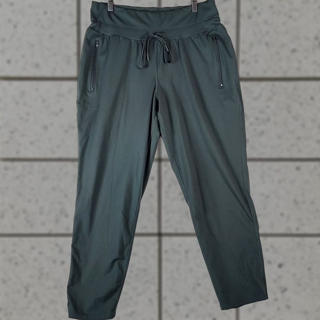 Vintage Maurices Women’s Activewear Joggers L Regular Blue Green Polyester Stretch Jogger Pants Womens Size 36" / US 14 / IT 50 - 1 Thumbnail