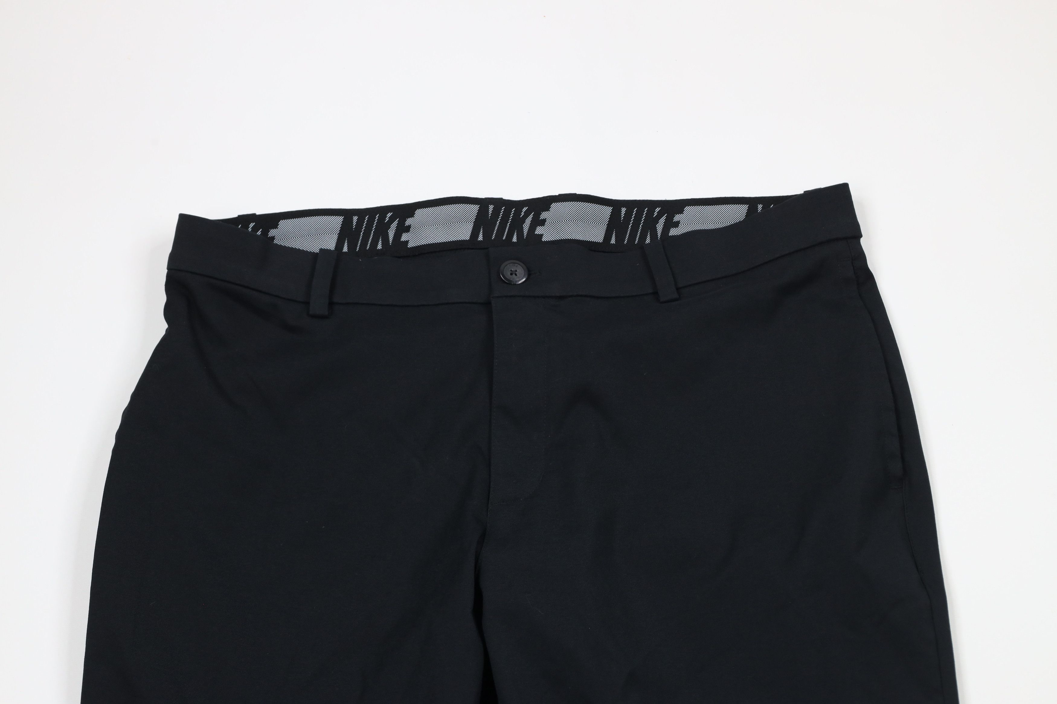 Nike × Vintage Nike Golf Knit Flat Front Stretch Golfing Chino Pants Black Size US 38 / EU 54 - 2 Thumbnail