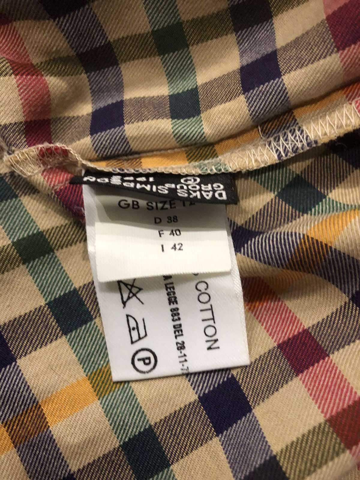 DAKS Daks Check Shirt Cotton Dress size 12 Size M / US 6-8 / IT 42-44 - 7 Thumbnail