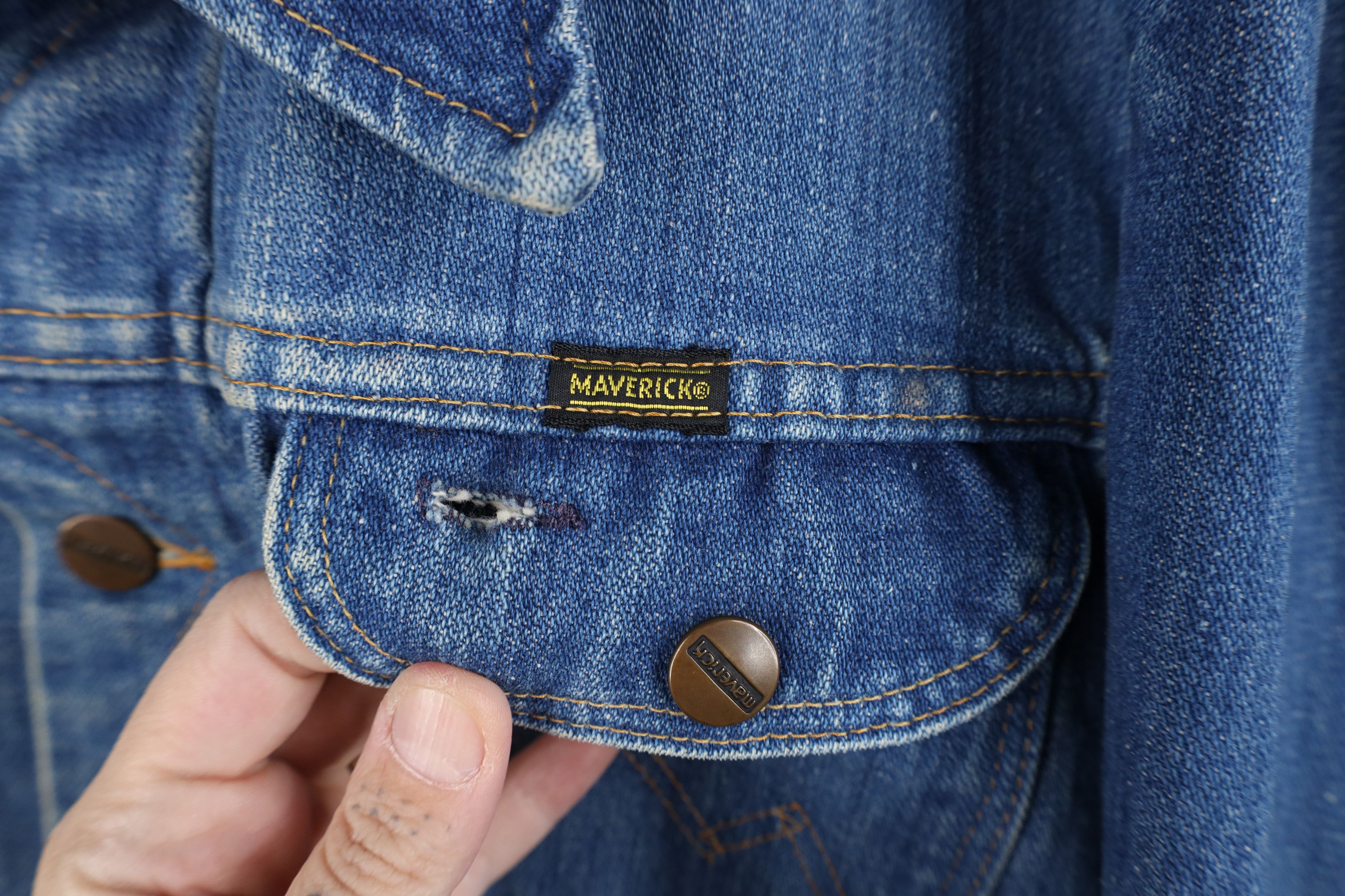 Vintage Vintage 60s Streetwear 14oz Denim Jean Trucker Jacket USA Size US XL / EU 56 / 4 - 4 Thumbnail