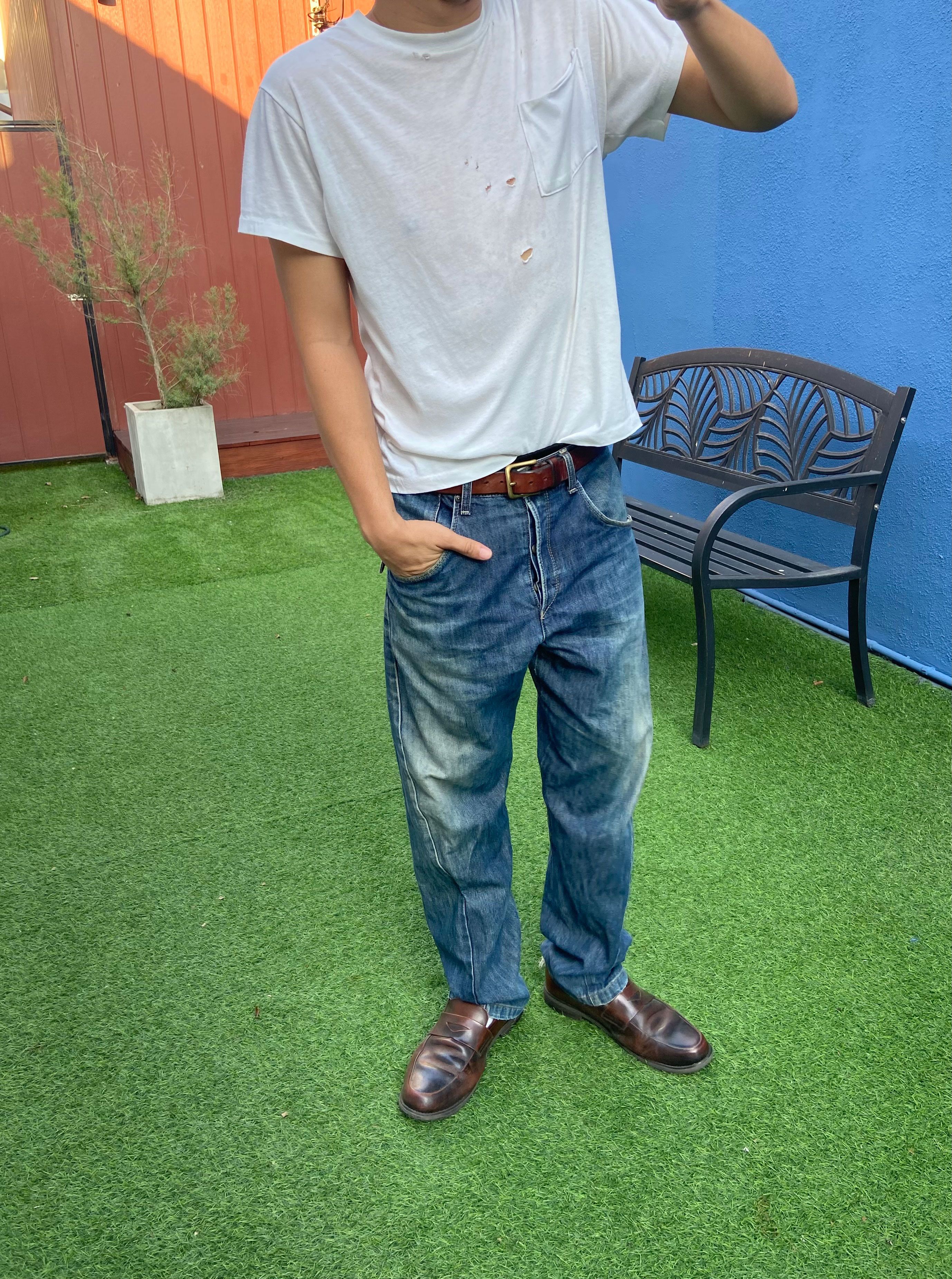 Levi's Y2K Levis Engineered Distressed Jeans Size US 34 / EU 50 - 4 Thumbnail