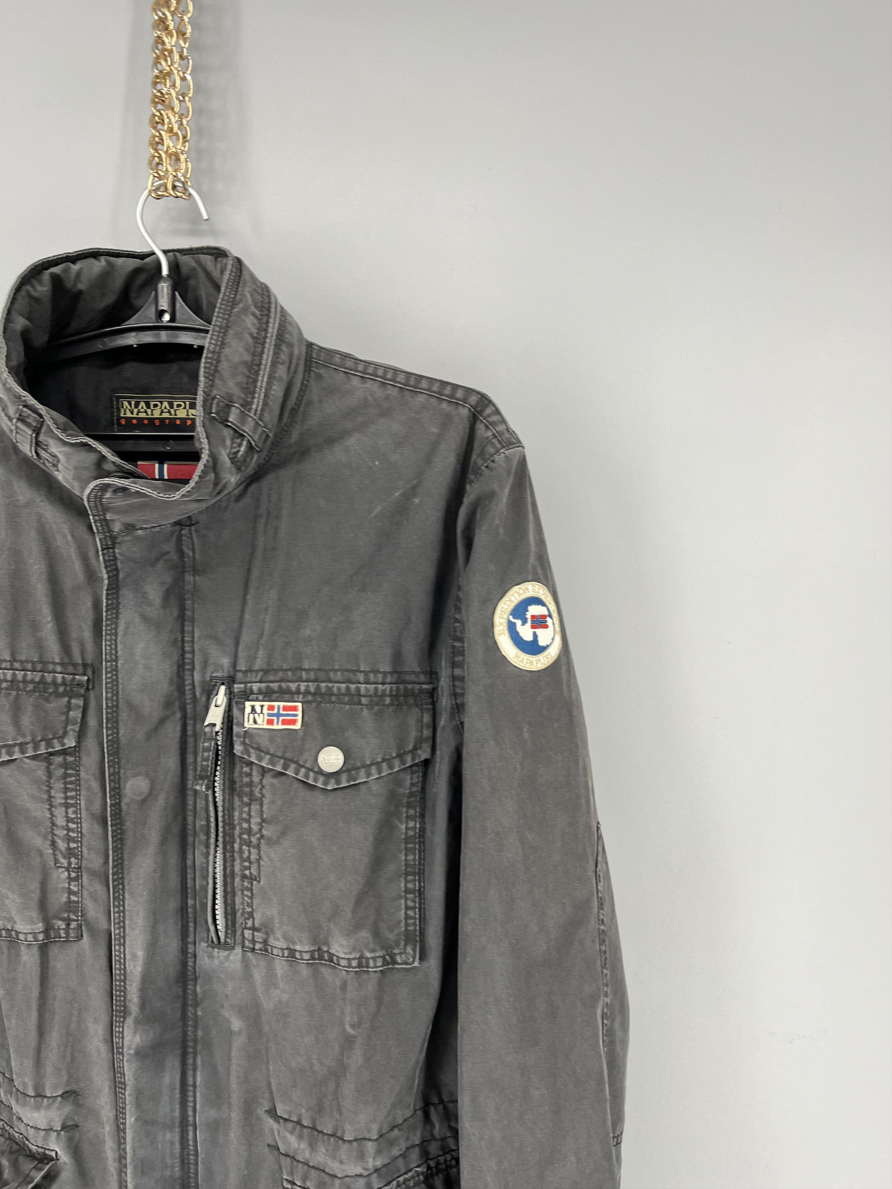 Other Napapijri Cargo Utility Multipockets Field Military Jacket Size US XL / EU 56 / 4 - 5 Thumbnail