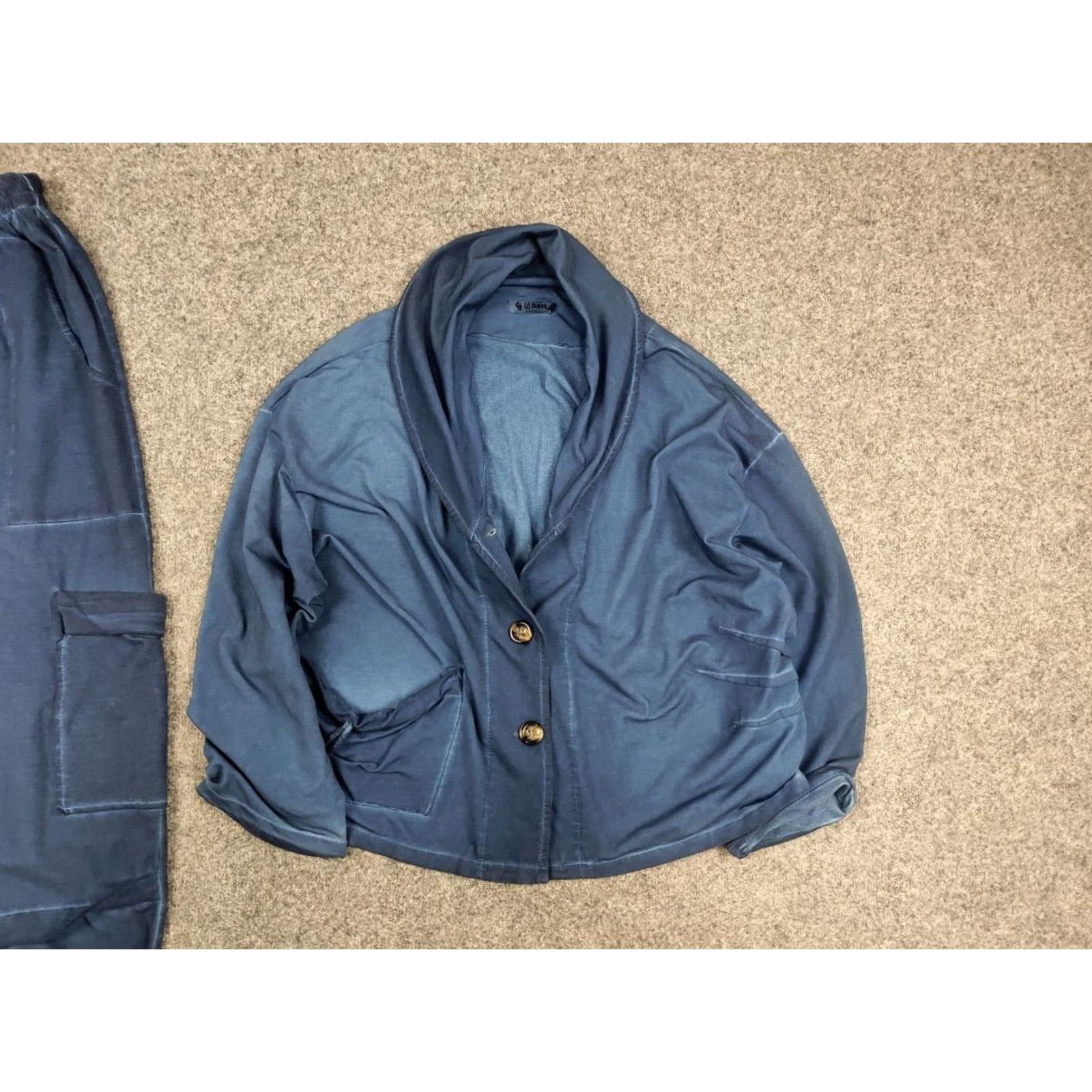Vintage La Bass Germany Design Cargo Baggy Pants Jacket Shirt Womens Regular Blue 12 Cotton Blend Canvas Wide-Leg Denim Casual 90s? Size 34" / US 12 / IT 48 - 7 Thumbnail