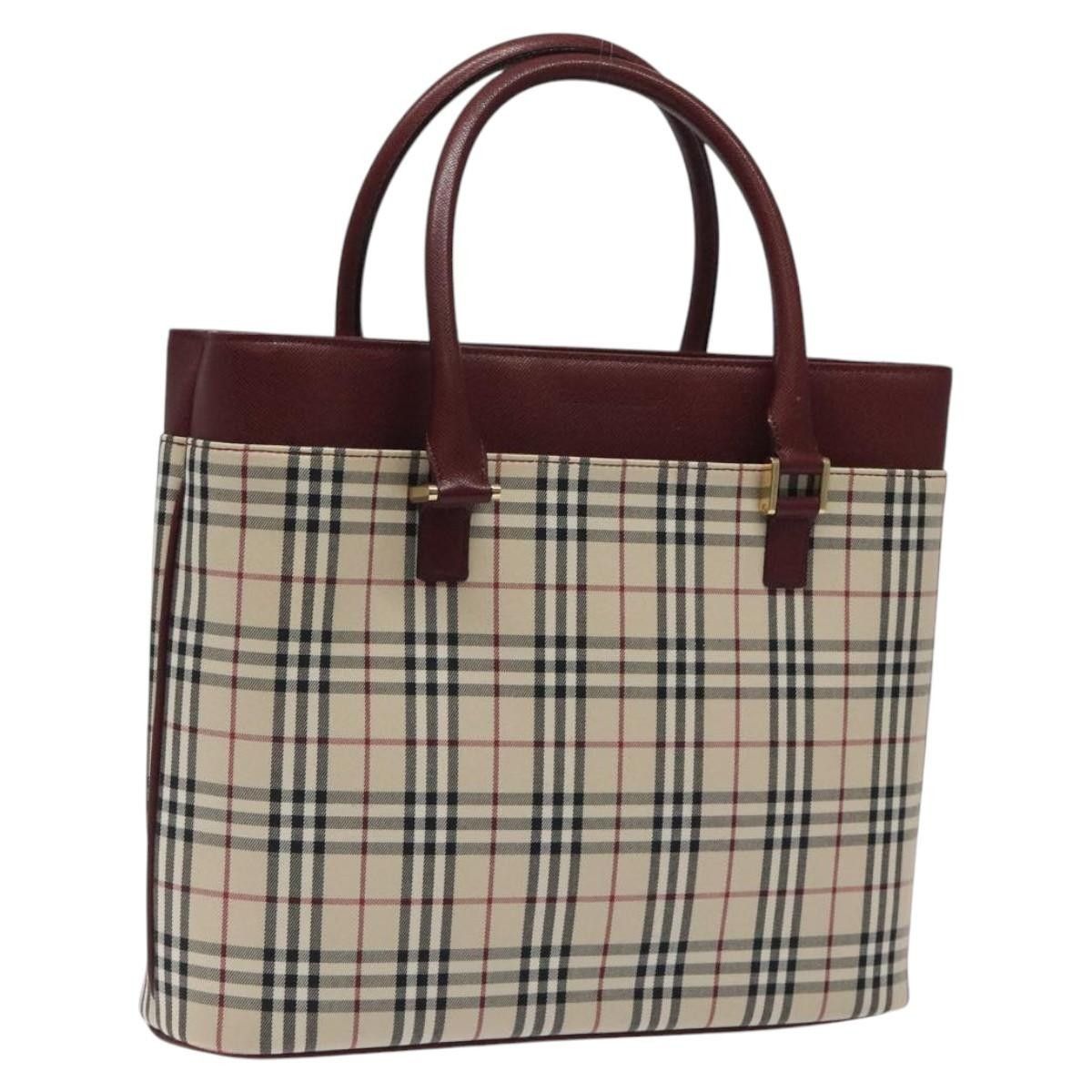 Burberry Burberry Nova Check Tote Canvas and Leather Size ONE SIZE - 1 Thumbnail