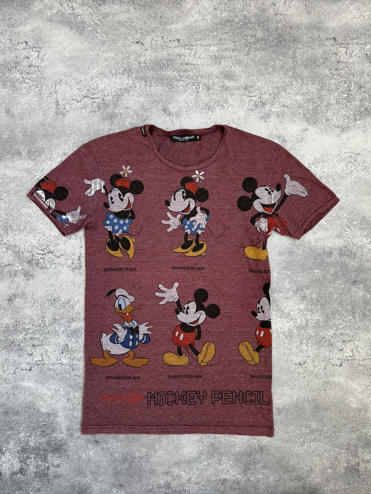 Dolce & Gabbana Dolce Gabbana Mickey Mouse T-Shirt Vintage Over Printed Logo Size US S / EU 44-46 / 1 - 1 Thumbnail