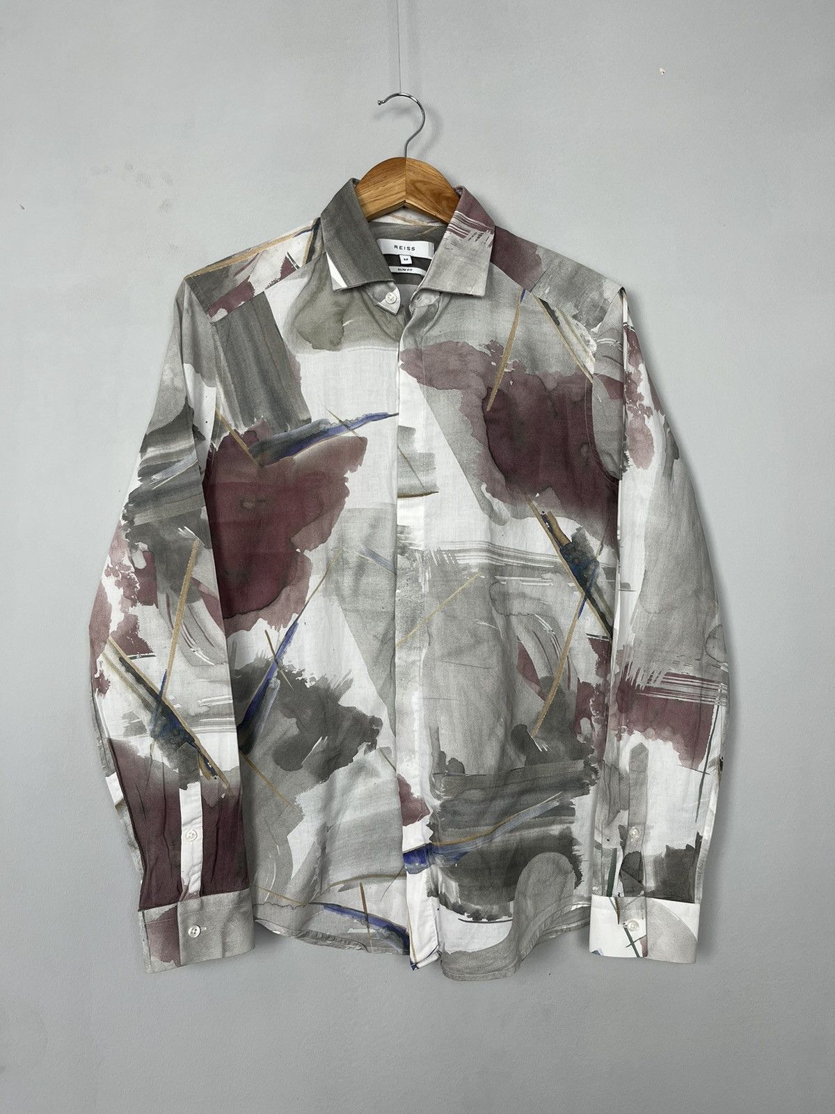 Reiss REISS Whistler Luxury Cotton Slim Fit Shirt Size US M / EU 48-50 / 2 - 1 Thumbnail