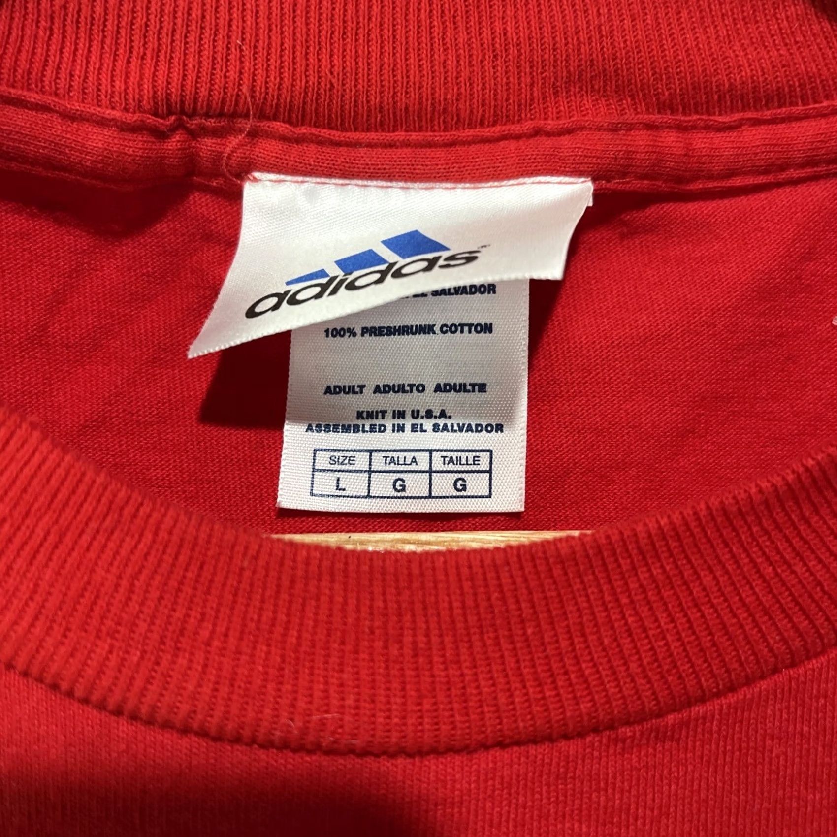 Adidas Adidas Boston Red Sox 2004 MLB World Series Champions T-Shirt Adult Large Red Shirt Men Logo Graphic Print Baseball-MLB World Series 2004 Size US L / EU 52-54 / 3 - 6 Thumbnail