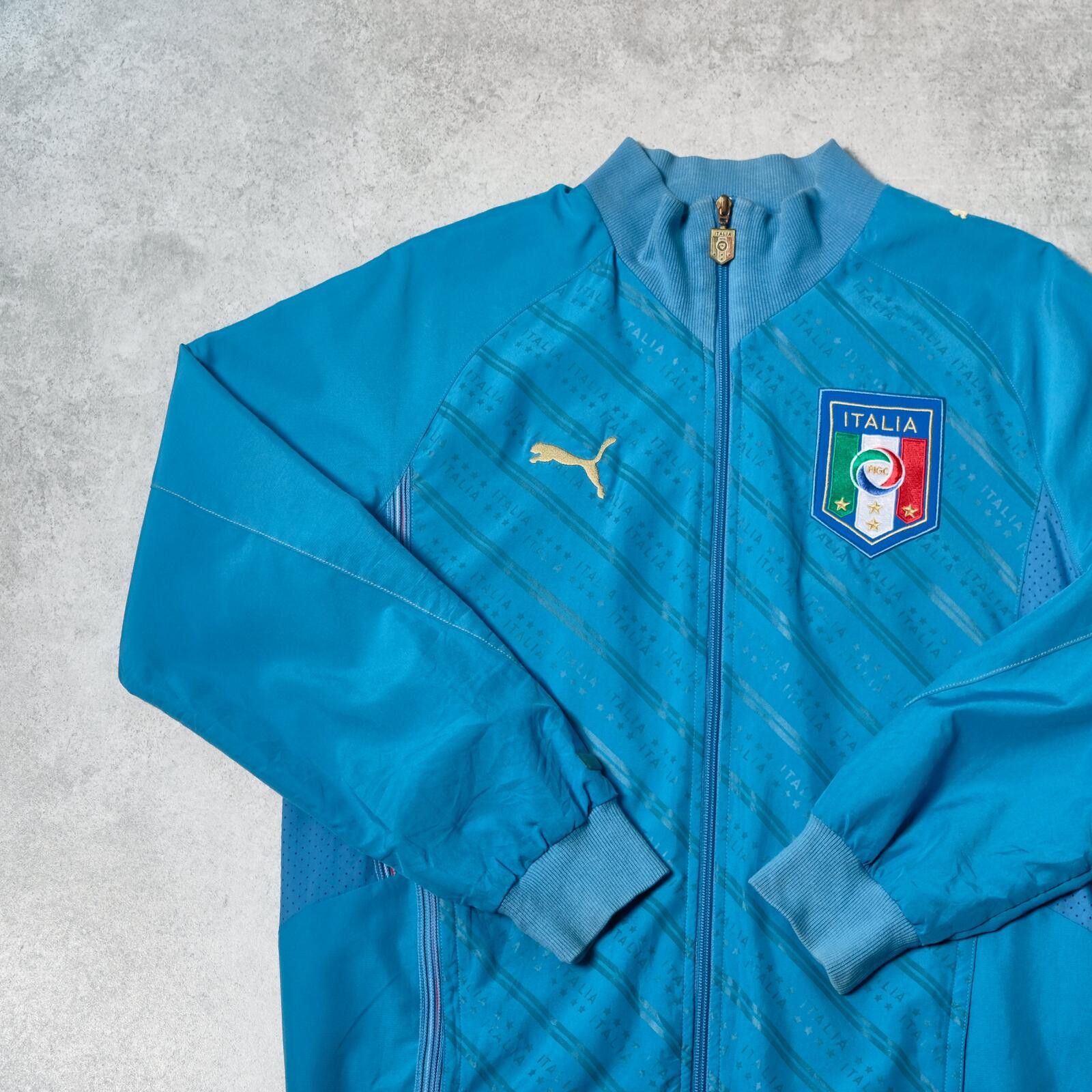 Nike 2009/10 Italy Track Football Jacket Puma (M/L) Size US M / EU 48-50 / 2 - 3 Thumbnail