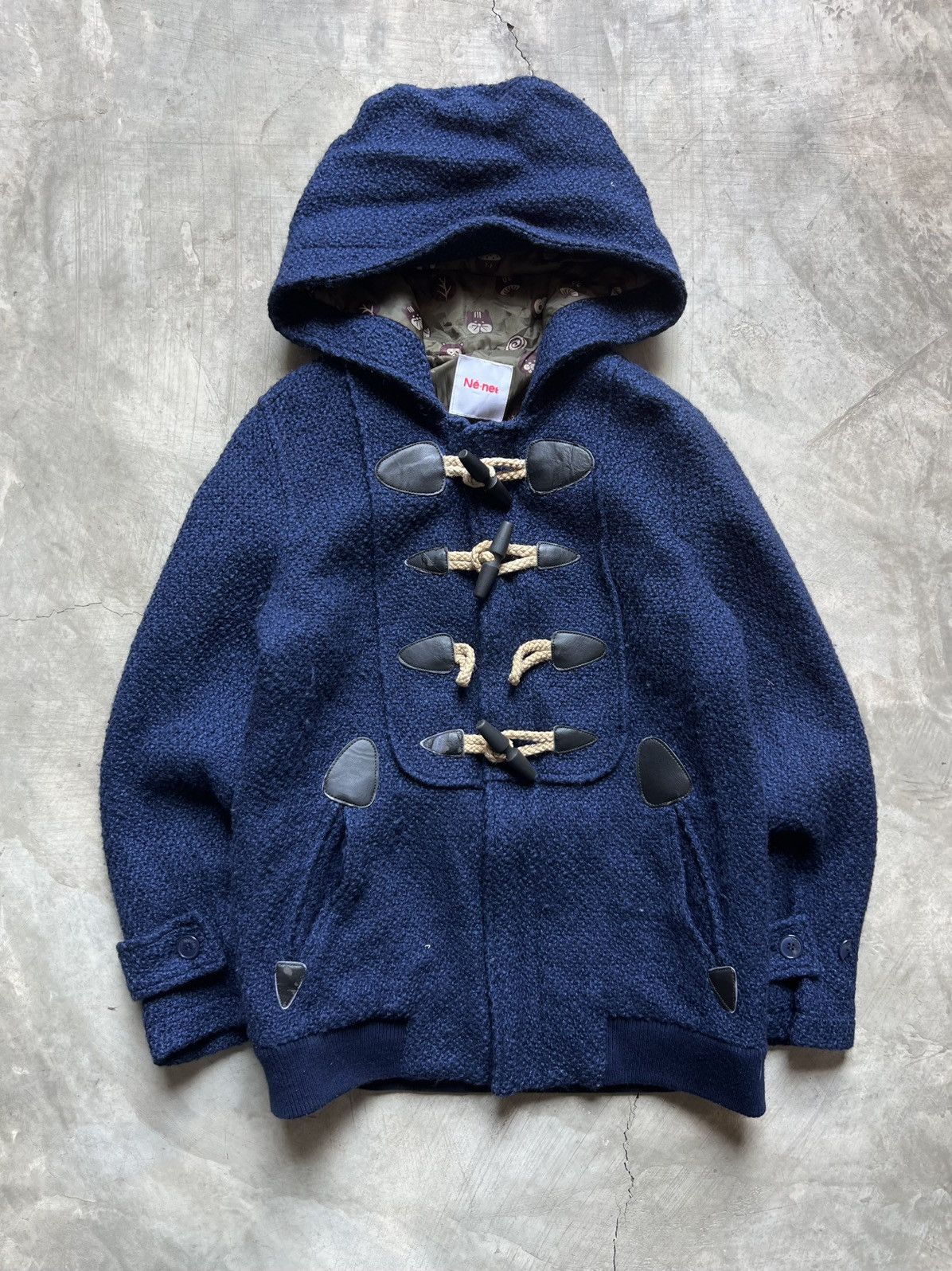 Issey Miyake Ne-Net Issey Miyake Duffle Hoodie Coat Size US XXS / EU 40 - 18 Thumbnail