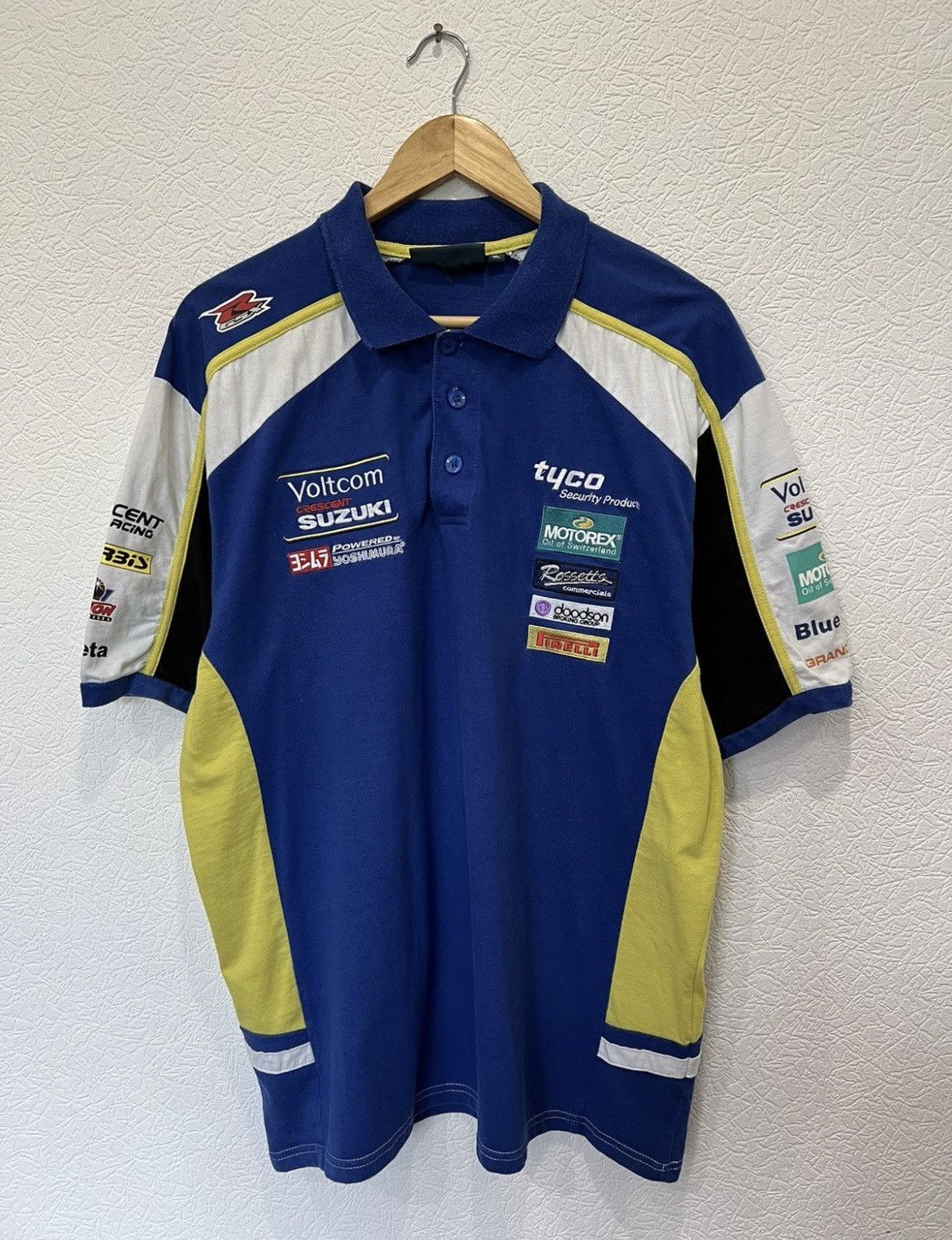 Vintage Suzuki Voltkom F1 Polo Shirt Racing Size US XL / EU 56 / 4 - 2 Thumbnail