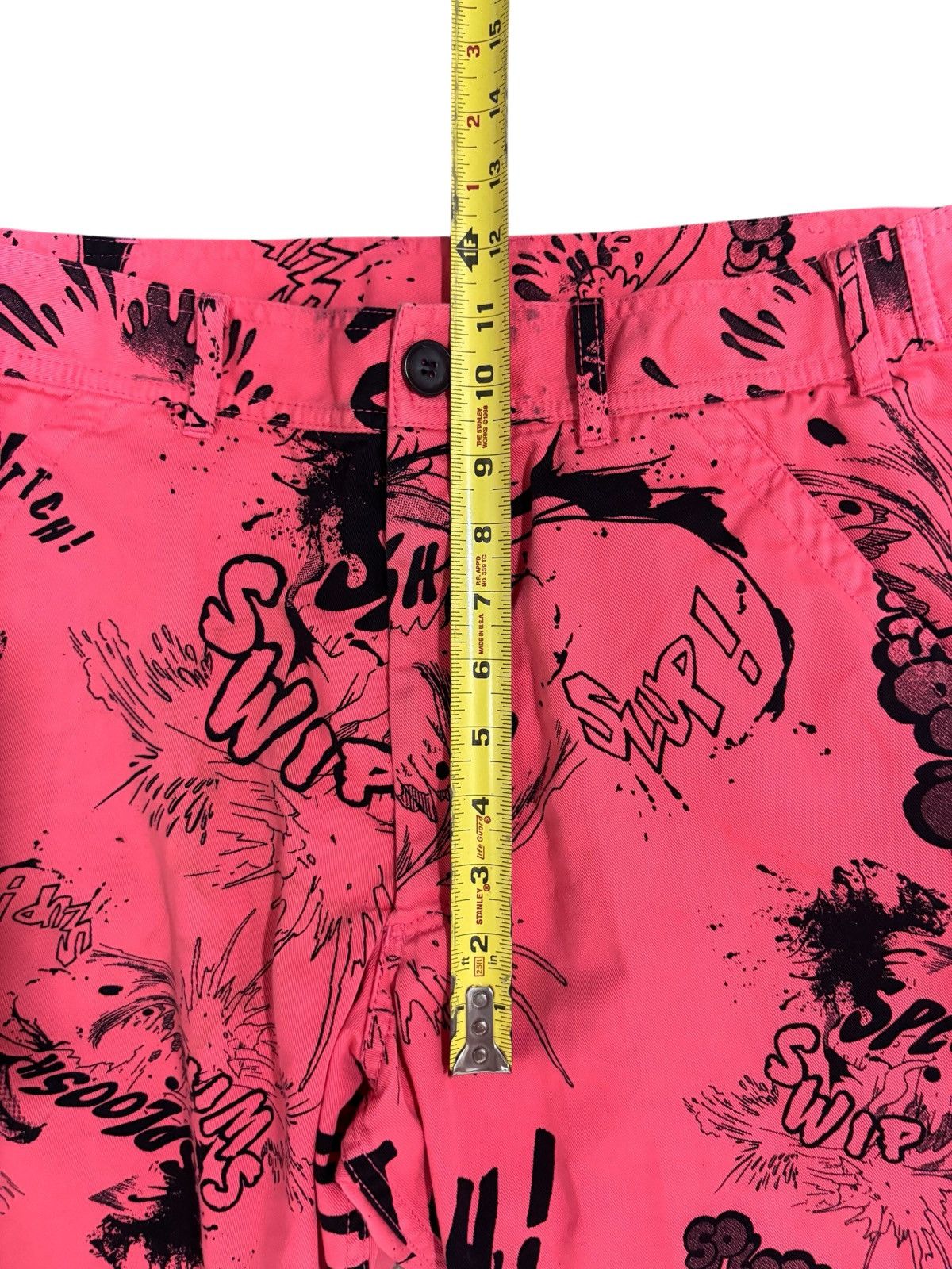 Comme des Garcons SHIRT COMME DES GARÇONS PANTS WOVEN RUNWAY COMIC BOOK PINK TROUSER Size US 36 / EU 52 - 15 Thumbnail