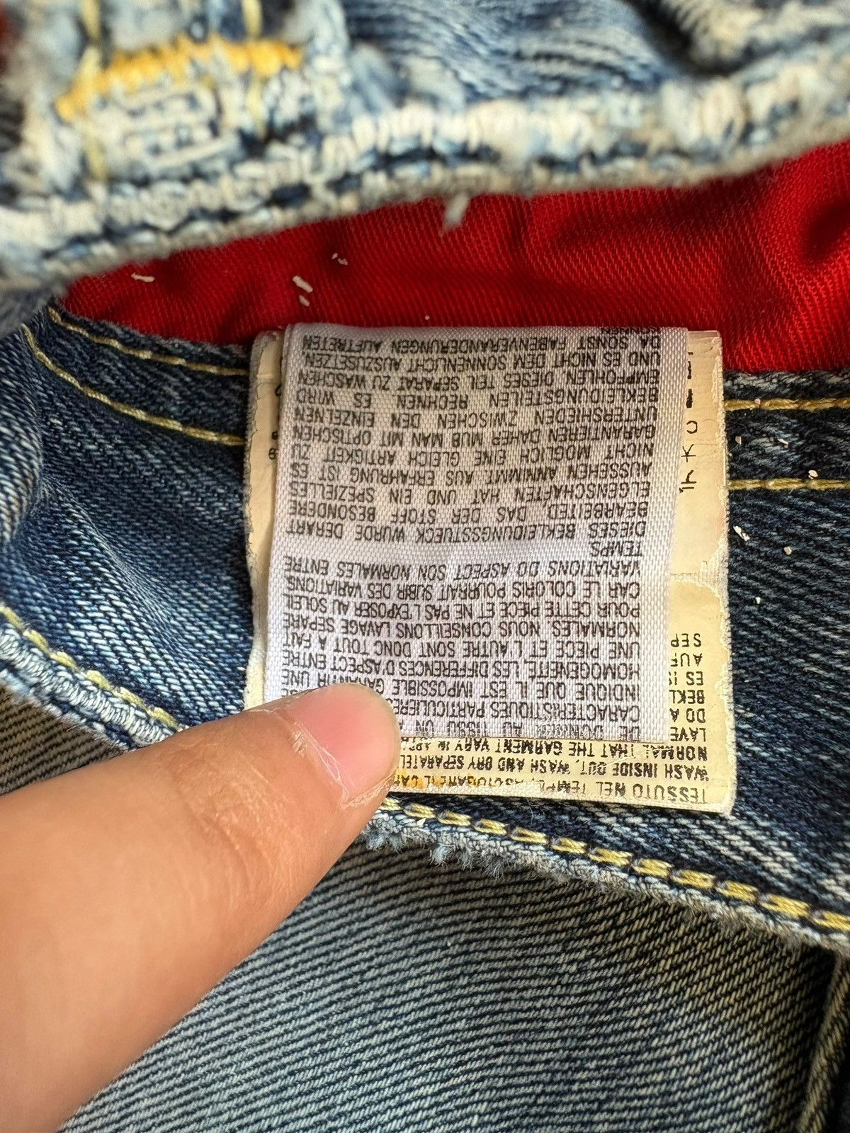 Diesel Vintage Diesel Onijo Bleached Mud Wash Distressed Jeans Size US 31 - 12 Thumbnail
