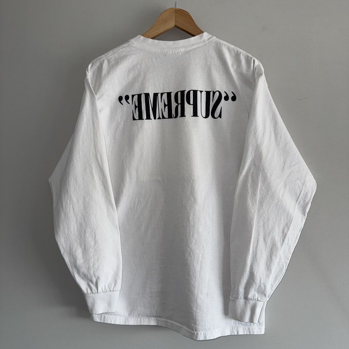 Supreme MISPRINT 2011 Shark Long Sleeve Mirror Logo L/S Shirt Size US L / EU 52-54 / 3 - 3 Thumbnail