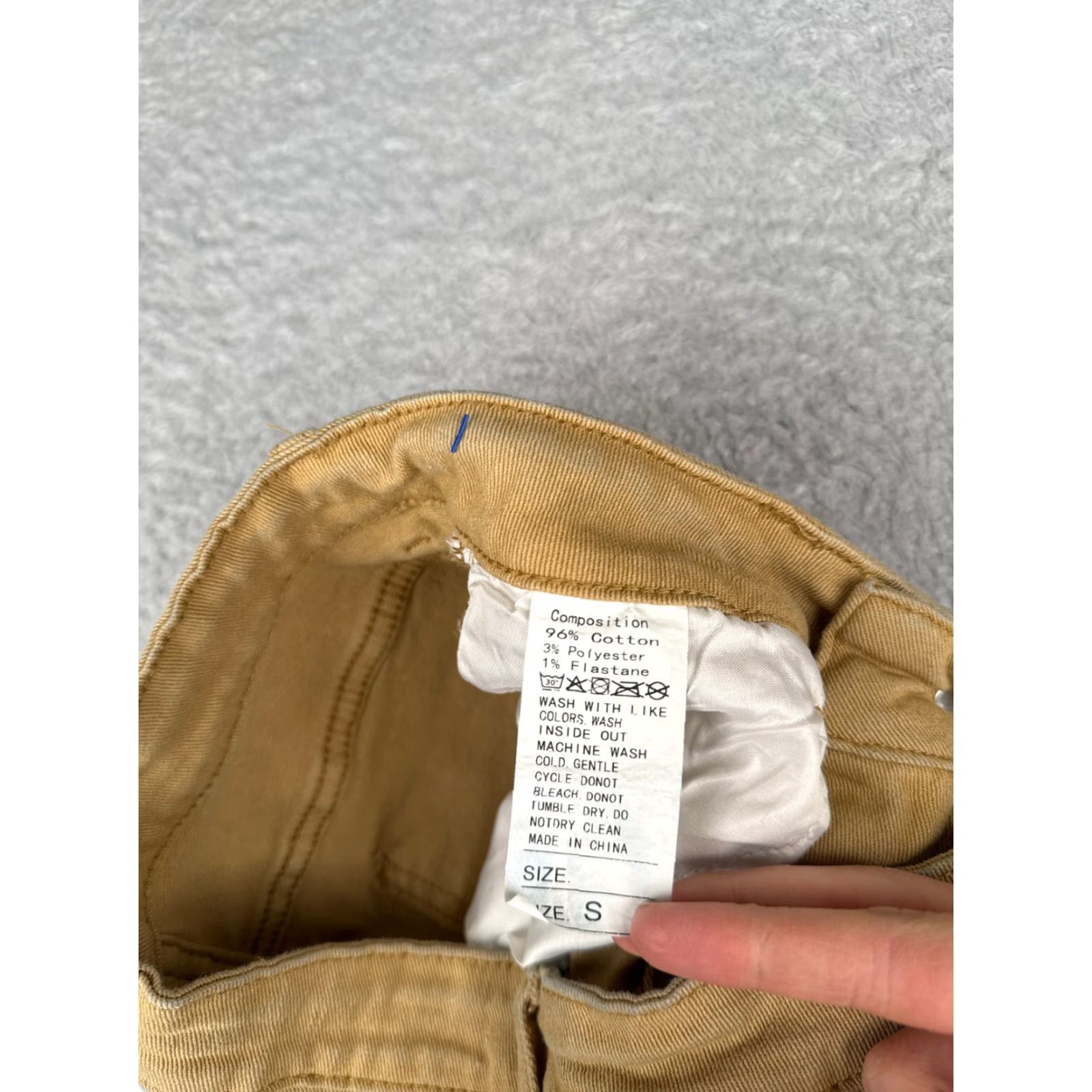 Lands' End VINTAGE Jeans Womens 25 Beige Butterscotch Flared High Rise Cotton Blend Raw Hem 25x28 Lands' End Denim 5-Pocket Womens Jeans Size 42" / US 20 - 6 Thumbnail