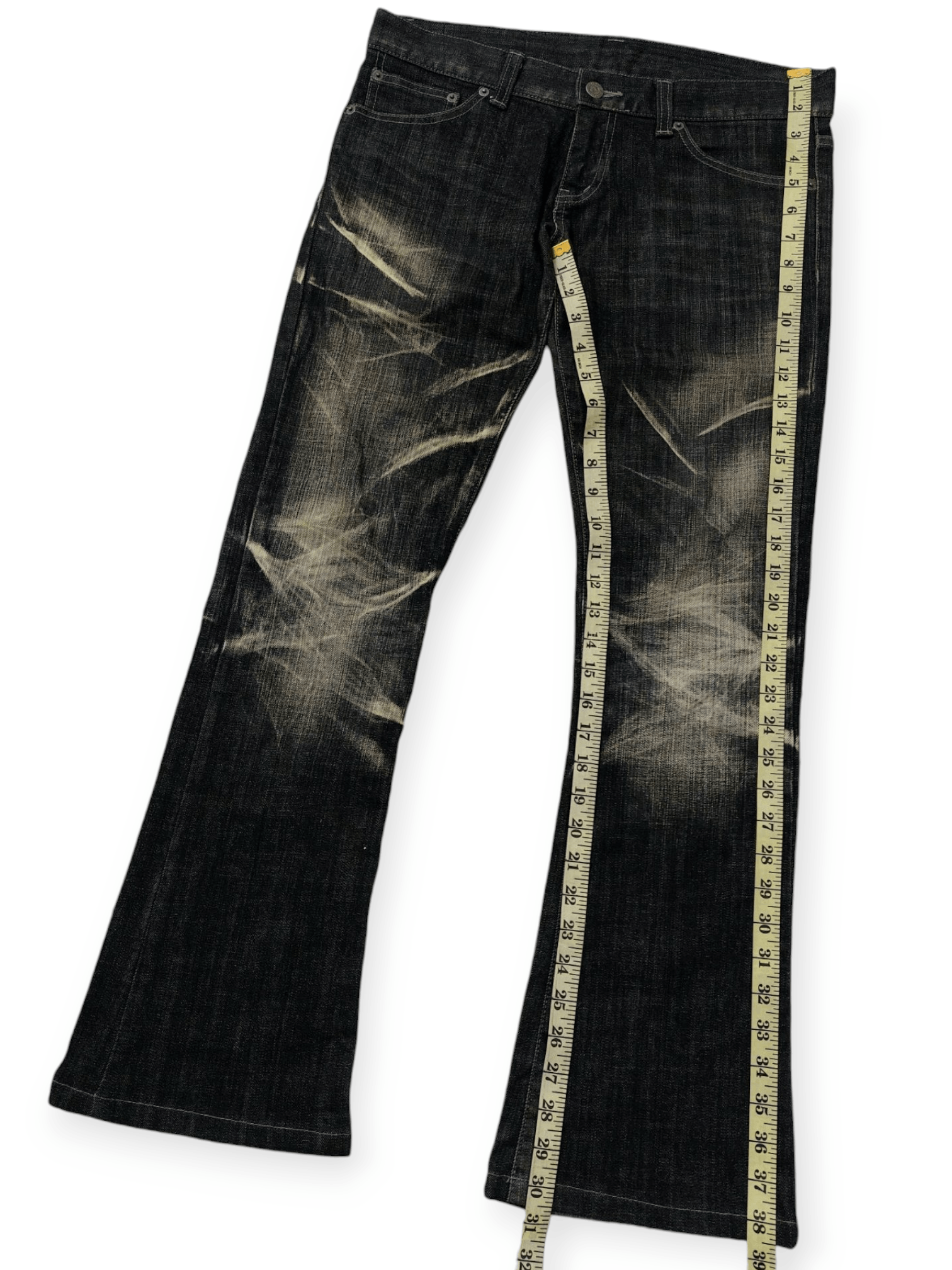 Tornado Mart 💥Tornado Mart Whiskers Super Flared Denim Size US 33 - 18 Thumbnail