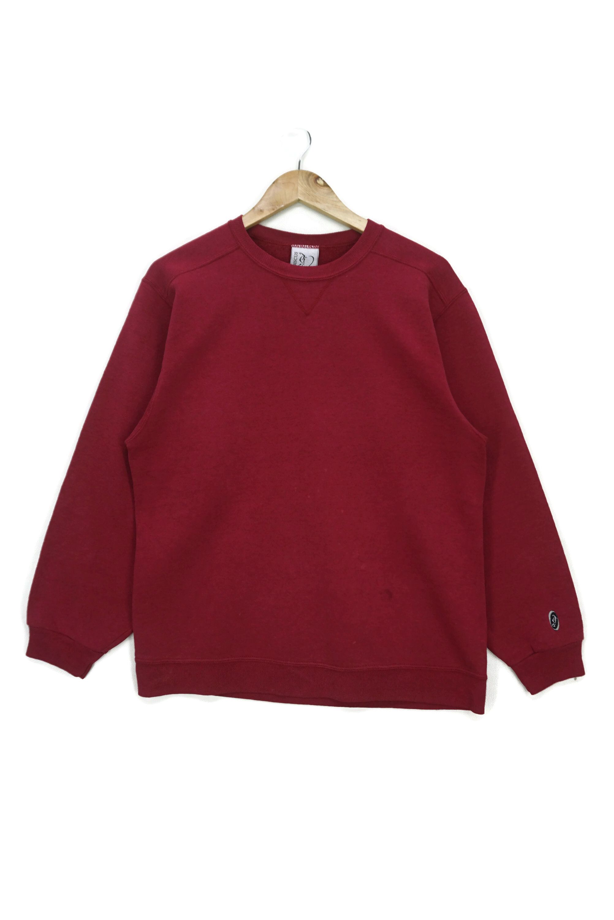 Sports Specialties Vintage DISCUS Sweatshirt Size M Plain Red Pullover Size US M / EU 48-50 / 2 - 1 Thumbnail