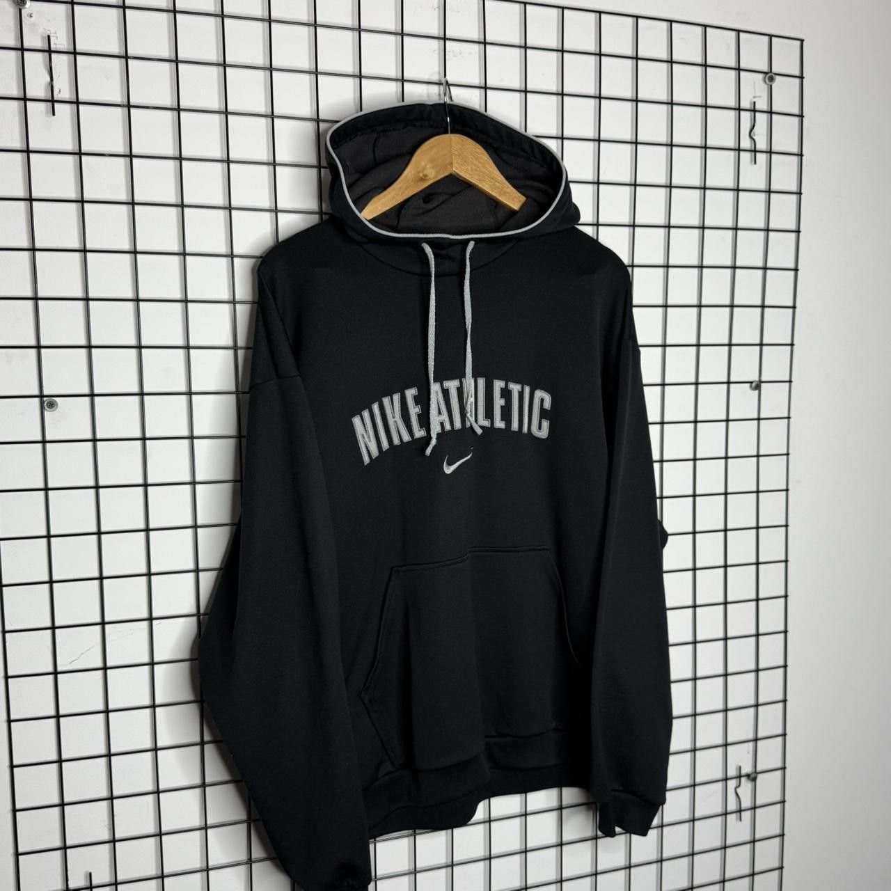 Nike Nike Athletic Hoodie Black Vintage 2000s Size US M / EU 48-50 / 2 - 2 Thumbnail