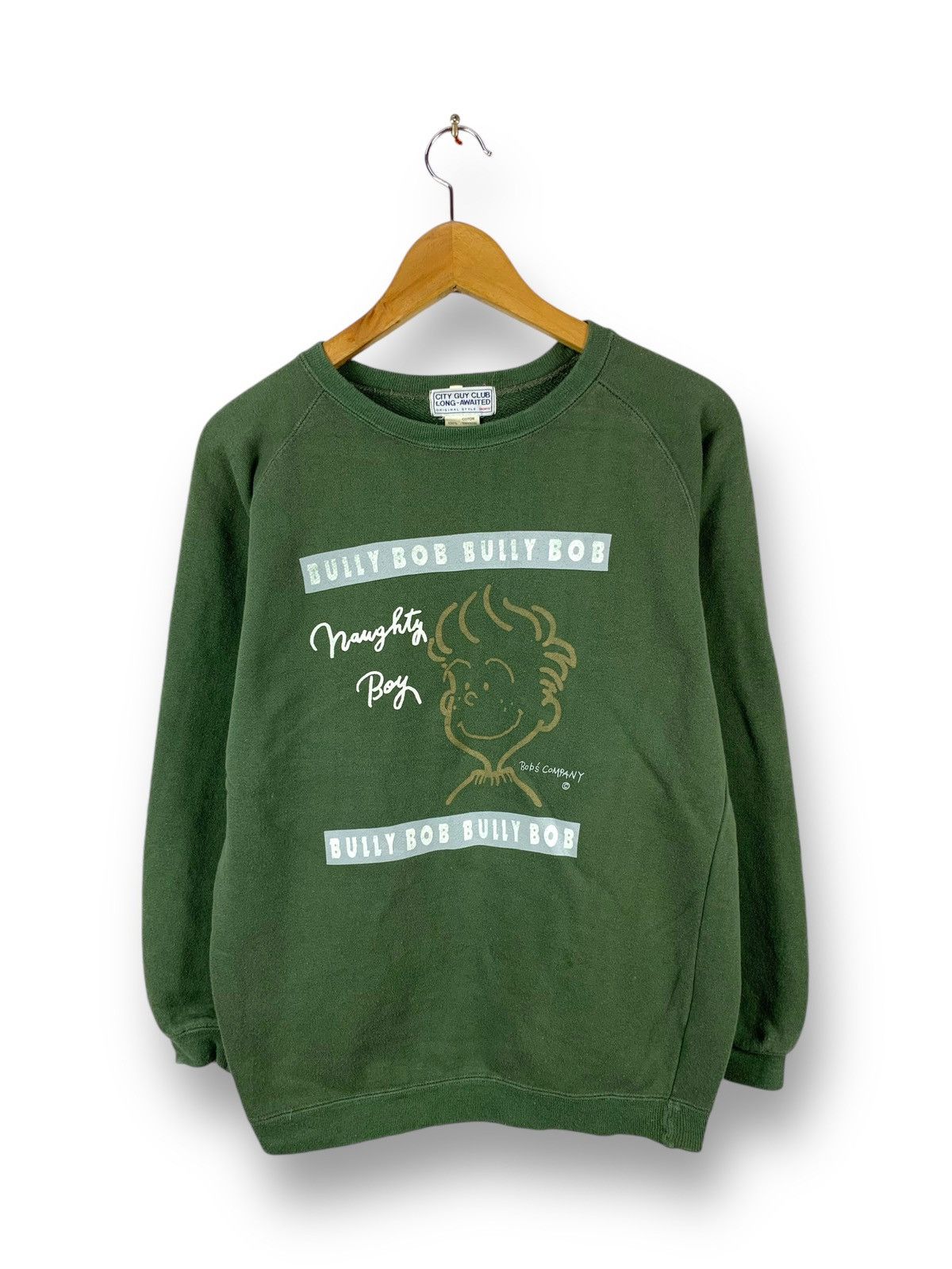 Japanese Brand Offer! Bully Bob Naughty Boy Cartoon Sweatshirt Size US M / EU 48-50 / 2 - 1 Thumbnail