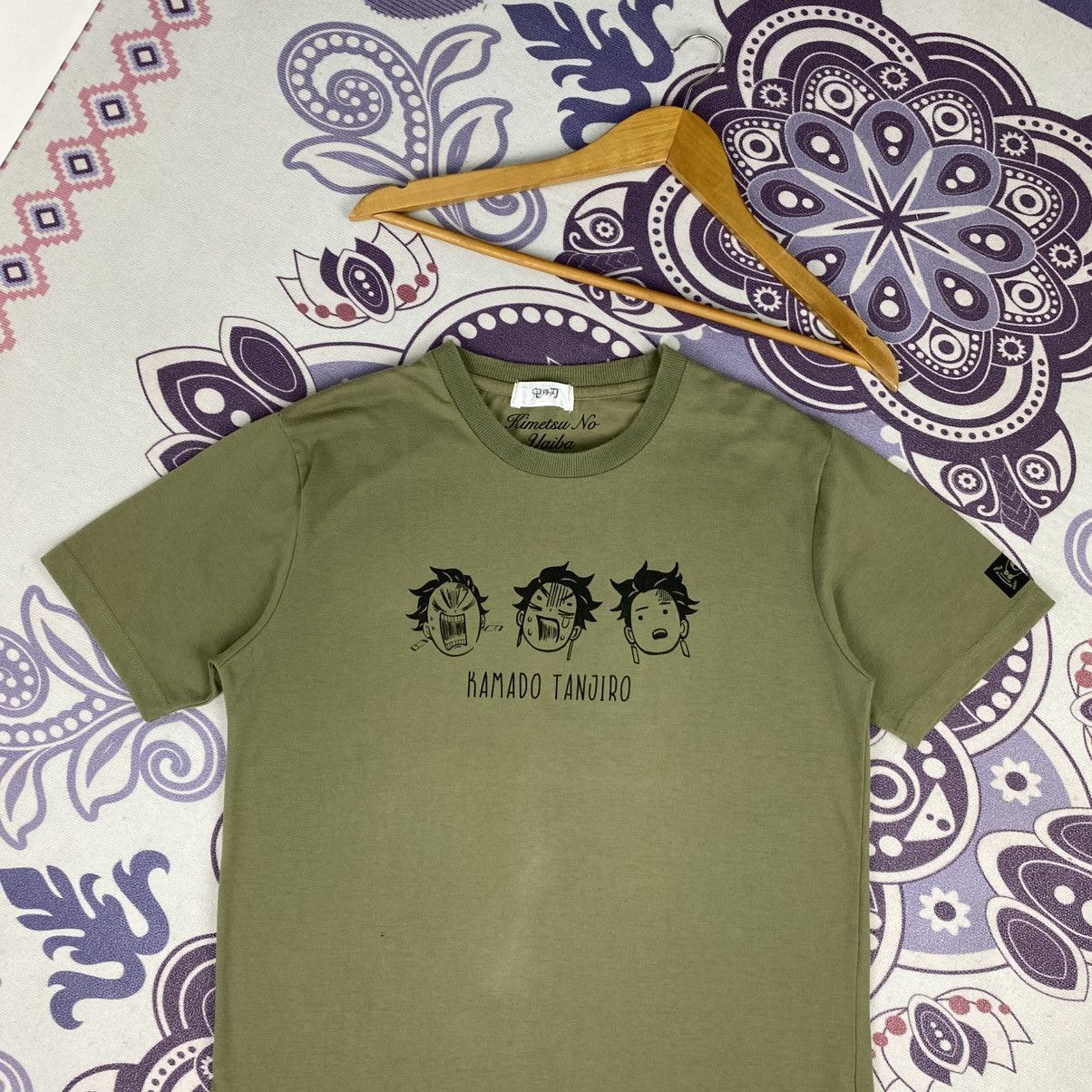 Anime Rare🔥Kamado Tanjiro Anime Shirt Big Logo Spell Out Size US M / EU 48-50 / 2 - 4 Thumbnail
