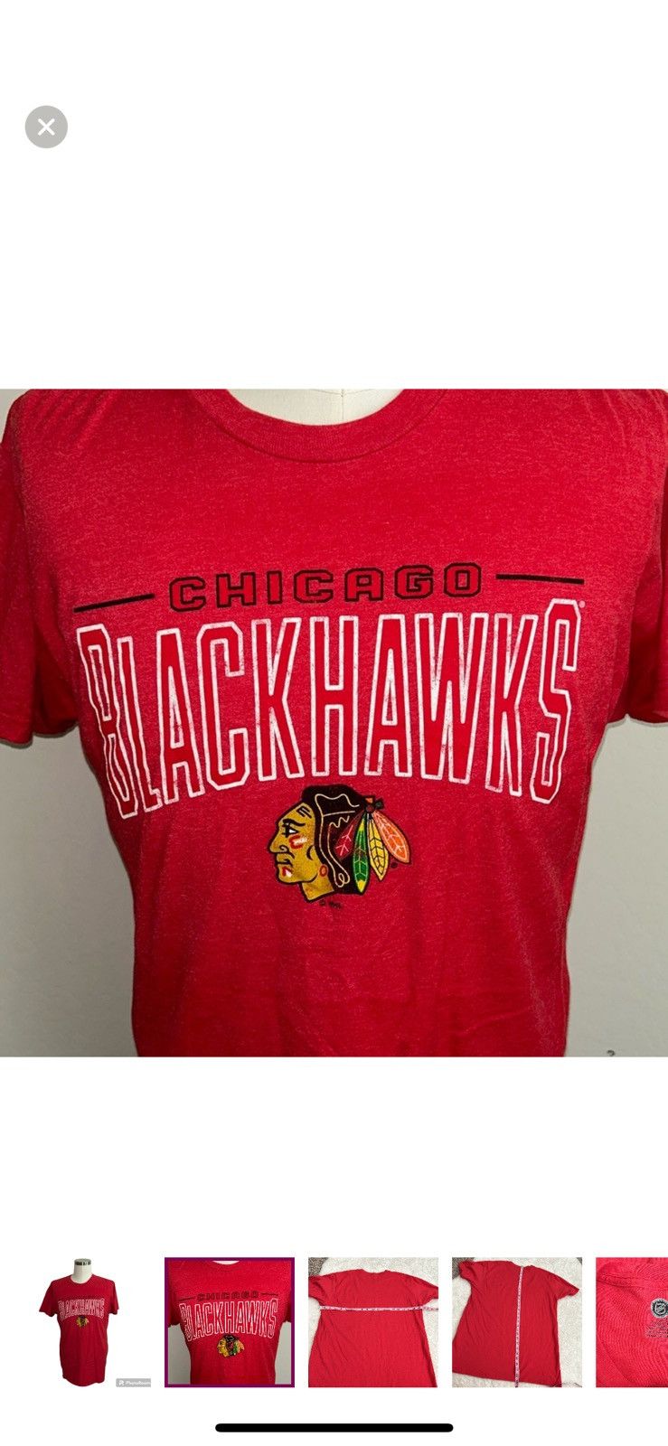 NHL NHL large Chicago Blackhawks short sleeved tee Size US L / EU 52-54 / 3 - 4 Thumbnail