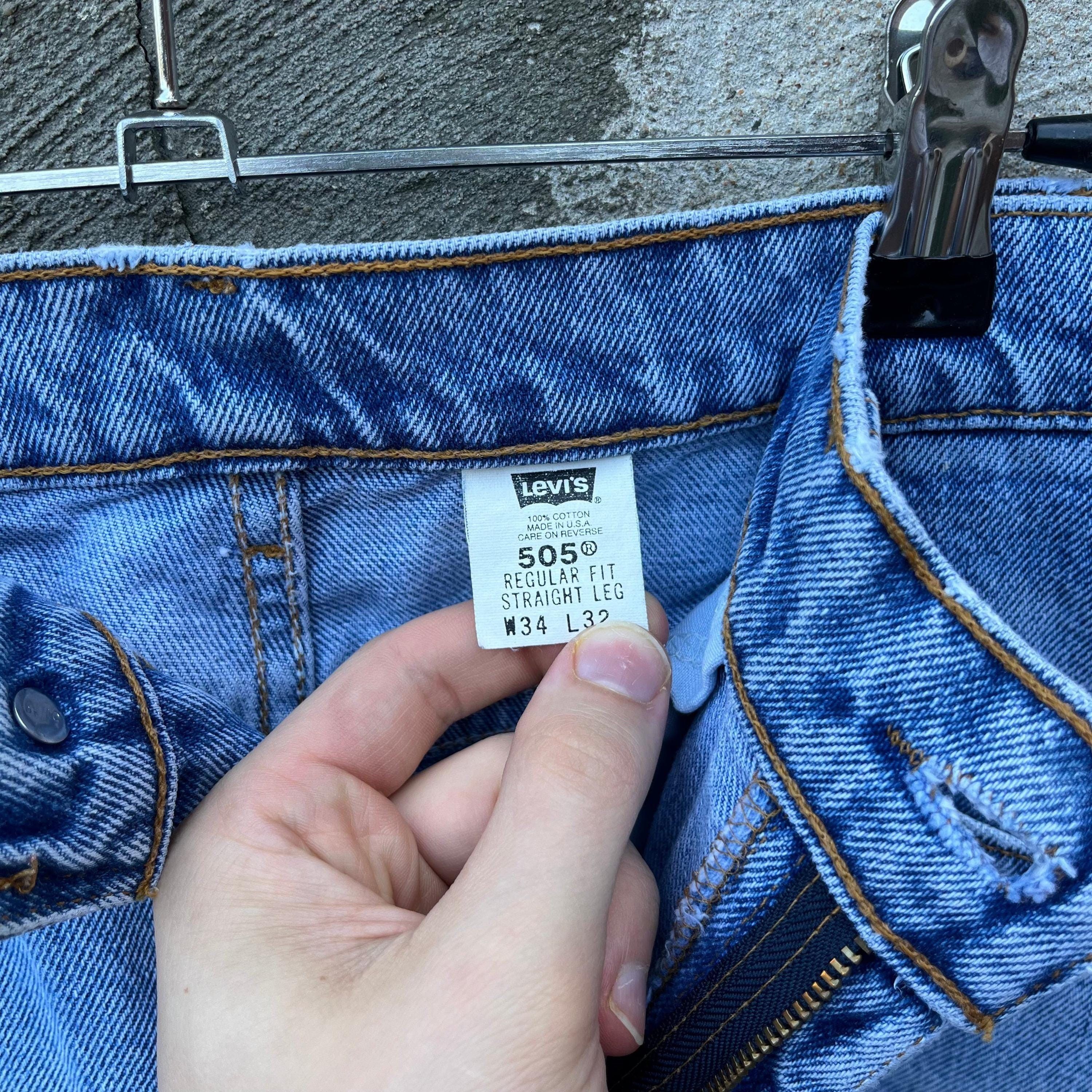Levi's × Vintage 90's Levis 505 Denim Jeans Size US 34 / EU 50 - 4 Thumbnail