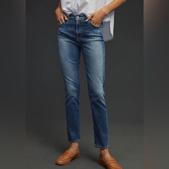 Anthropologie Adriano Goldschmied High Rise Stevie Ankle High Rise Sz 26 Size 26" / US 2 / IT 38 - 4 Thumbnail