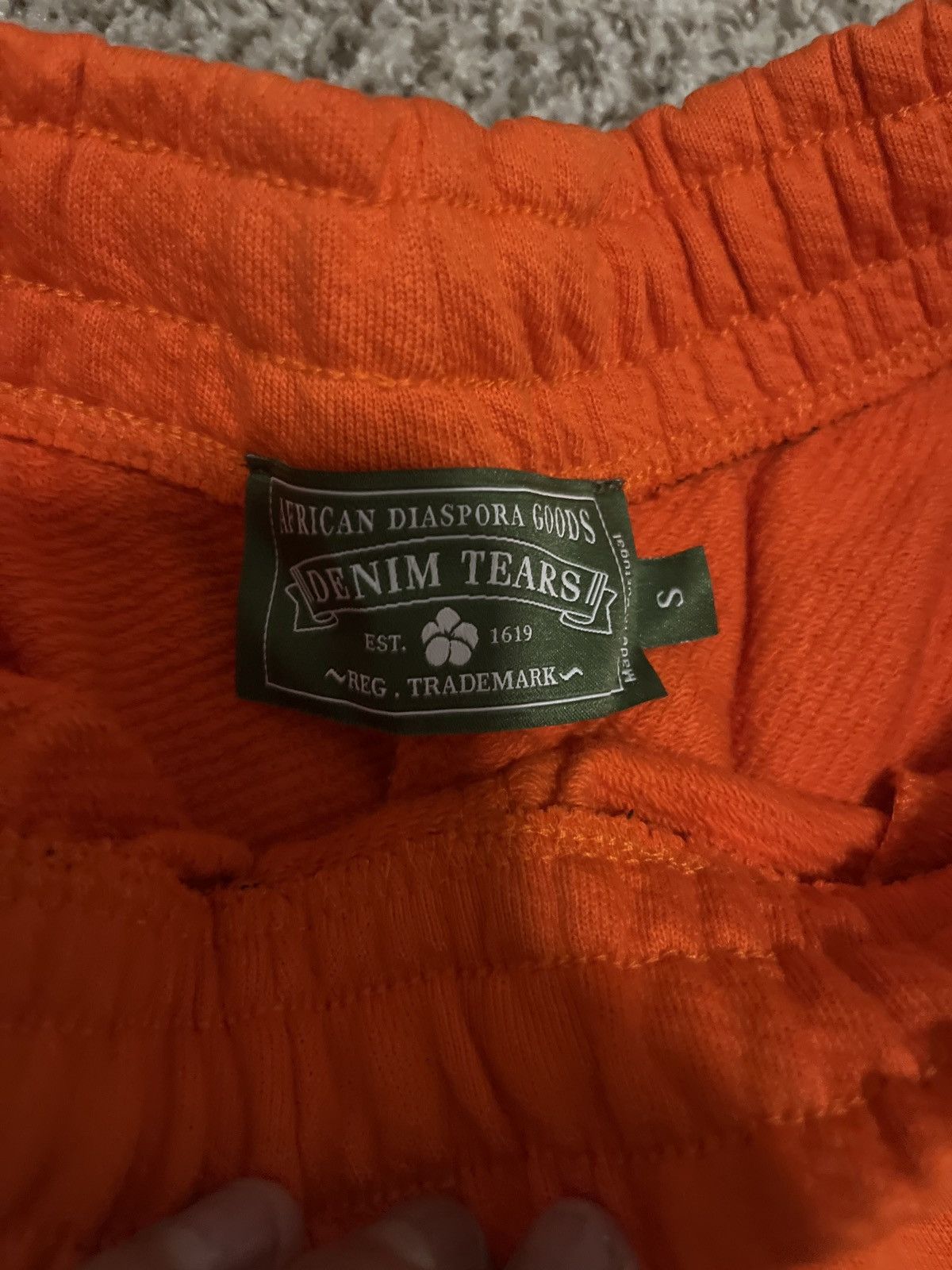 DENIM TEARS Denim Tears Orange Sweatshort Size Small Size US 28 / EU 44 - 2 Thumbnail