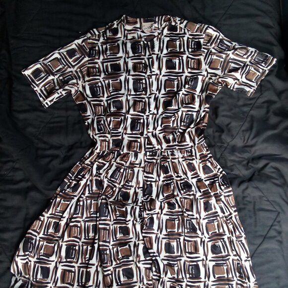 Other Claire Tiffany Traveler Abstract Pattern Dress Midi Size M / US 6-8 / IT 42-44 - 2 Thumbnail