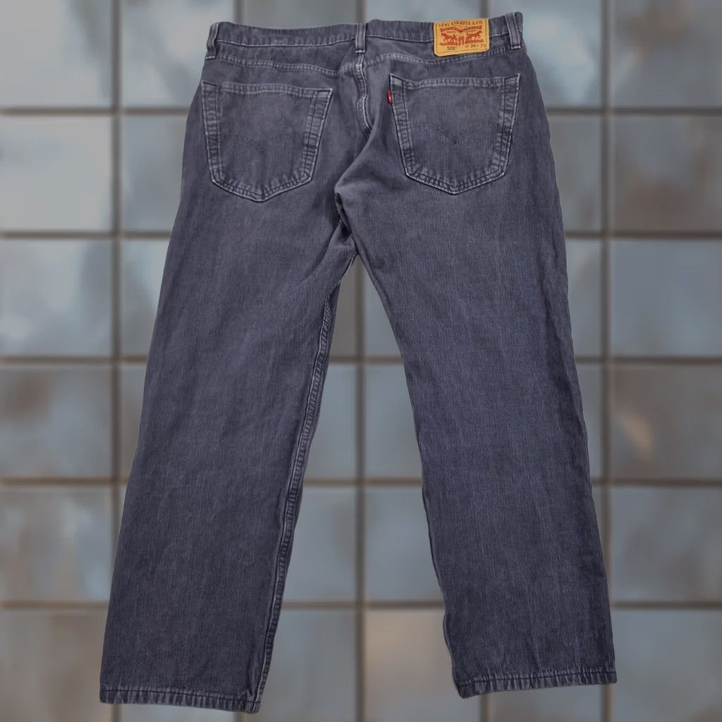 Levi's Levi's 502 Corduroy Jeans Mens 36x29 Gray Regular Fit Tapered Stretch Pockets Logo 5-Pocket Denim Corduroy USA 80s 90s Vintage N/A Size US 36 / EU 52 - 1 Thumbnail
