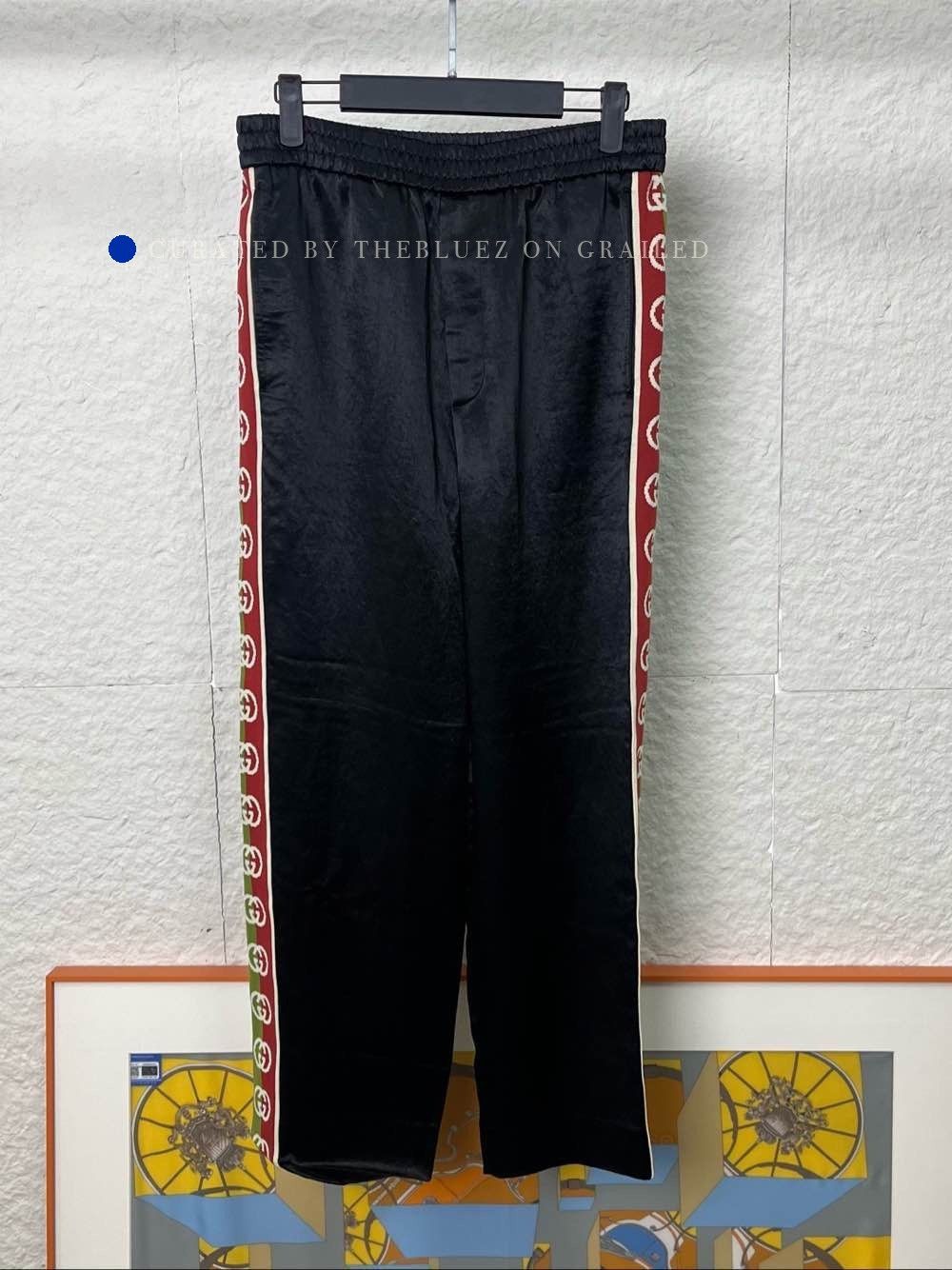 Gucci Black Side Stripe Track Pants in Size 28 Size US 28 / EU 44 - 1 Thumbnail