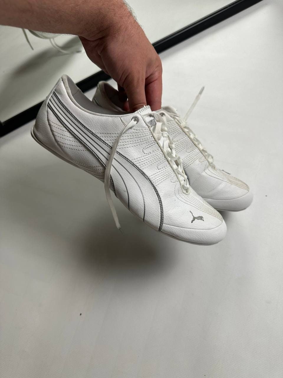 Puma Vintage 00s Japanese Puma Speed Cat Leather Shoes Size US 7 / EU 40 - 1 Thumbnail