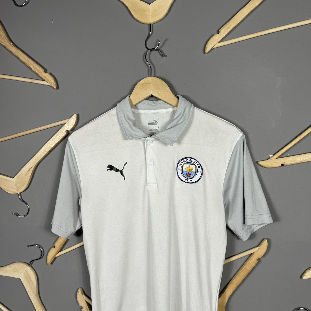 Puma Puma Manchester City Blokcore Football Polo Size US M / EU 48-50 / 2 - 2 Thumbnail