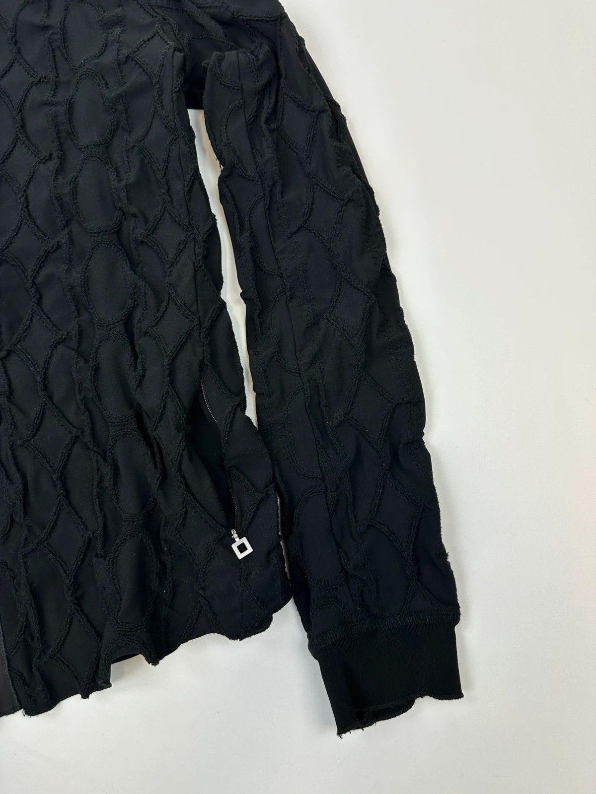 Marithe + Francois Girbaud Marithé + François Girbaud 00’s Black Stitches Fitted Jacket Size M / US 6-8 / IT 42-44 - 3 Thumbnail