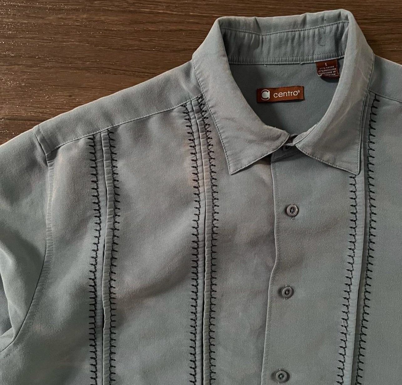 Vintage Beautiful soft blue western style boxy button up Size US XL / EU 56 / 4 - 4 Thumbnail