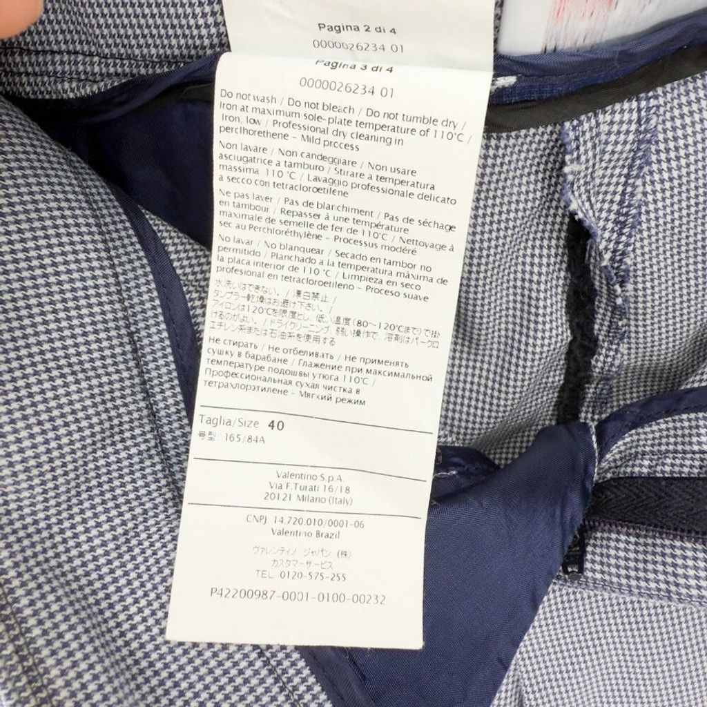 RED Valentino RED VALENTINO Mini Mid Waist Chino White Grey Blue Pants 40 Size 40" / US 18 - 10 Thumbnail
