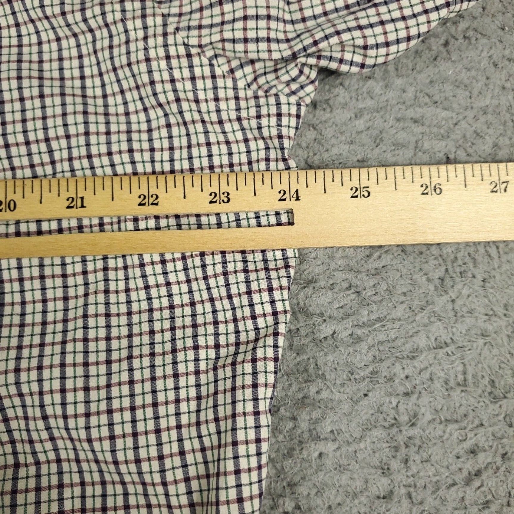 Brooks Brothers VINTAGE Brooks Brothers Shirt Mens 15.5 Blue Plaid Dress Button Up Long Sleeve Cotton Regular Classic Size 40R - 6 Thumbnail