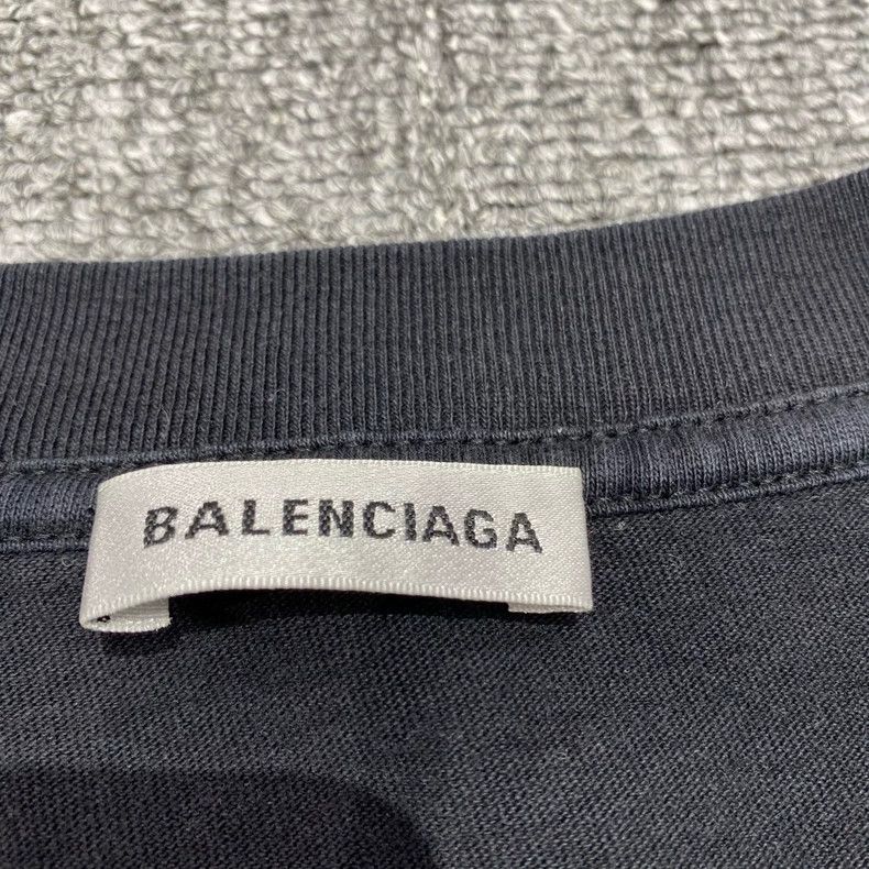 Balenciaga Balenciaga Back patch blue letter short-sleeve Size US S / EU 44-46 / 1 - 4 Thumbnail