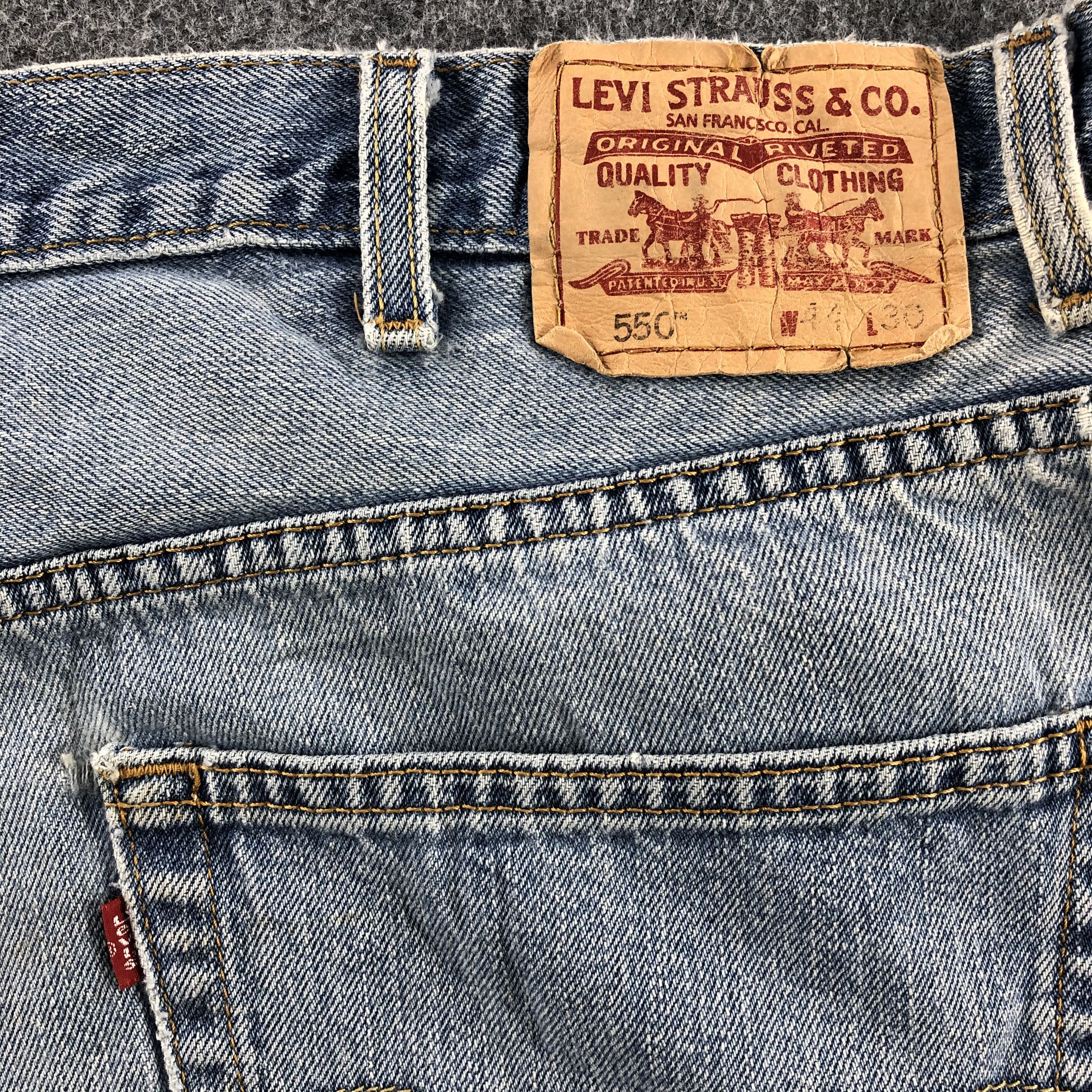Levi's Vintage Levis 550 Light Wash Jeans-J1291 Size US 43 - 5 Thumbnail