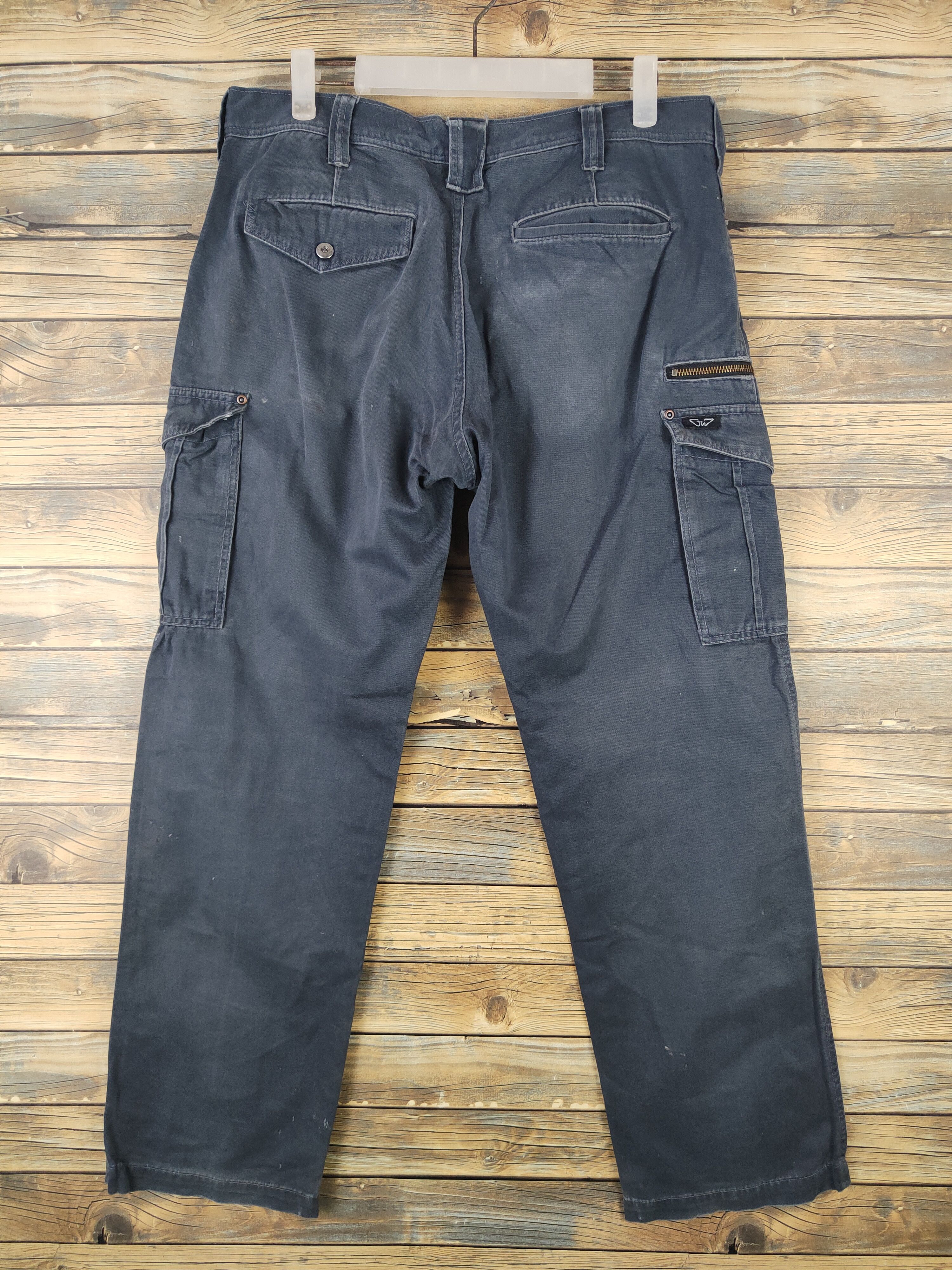 Japanese Brand DL GW Navy Multipocket Tactical Cargo Pants #1491 Size US 34 / EU 50 - 7 Thumbnail