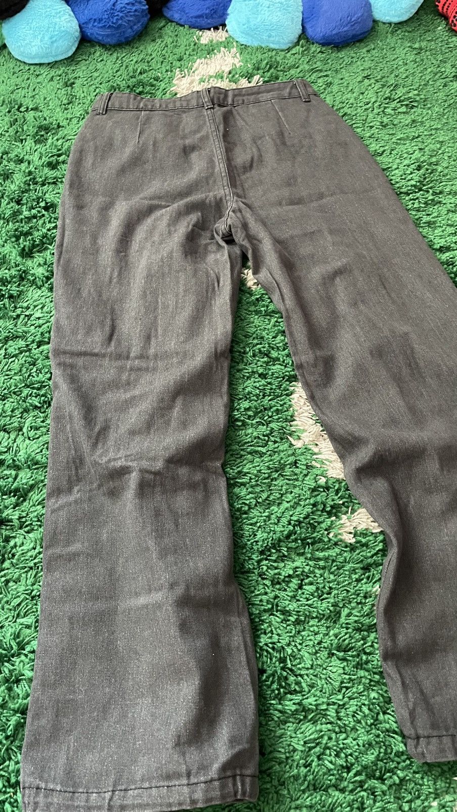 Vintage Flare baggy zipper jeans flared goth Size US 31 - 13 Thumbnail